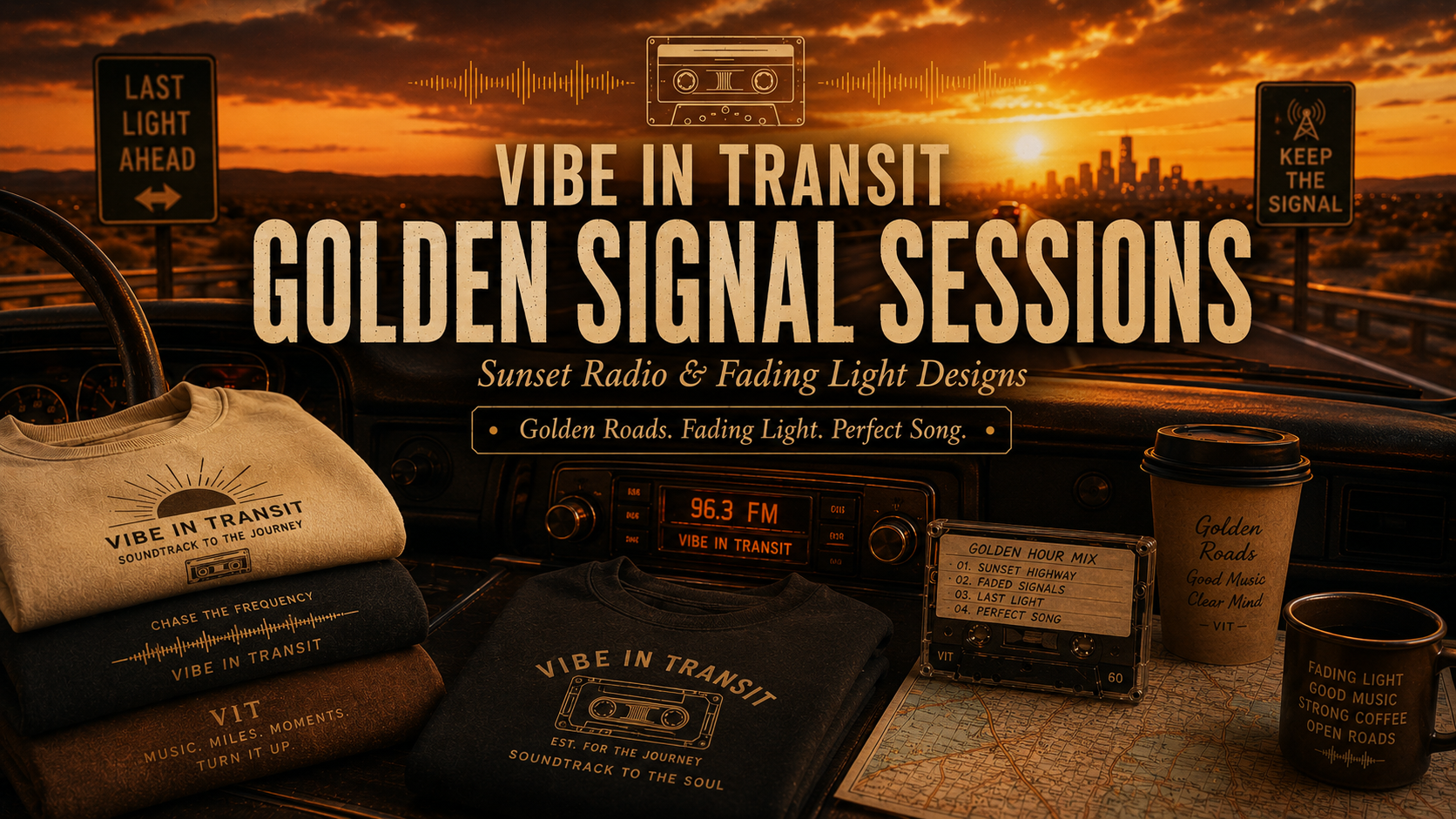 Golden Signal Sessions | Sunset Radio & Fading Light Designs