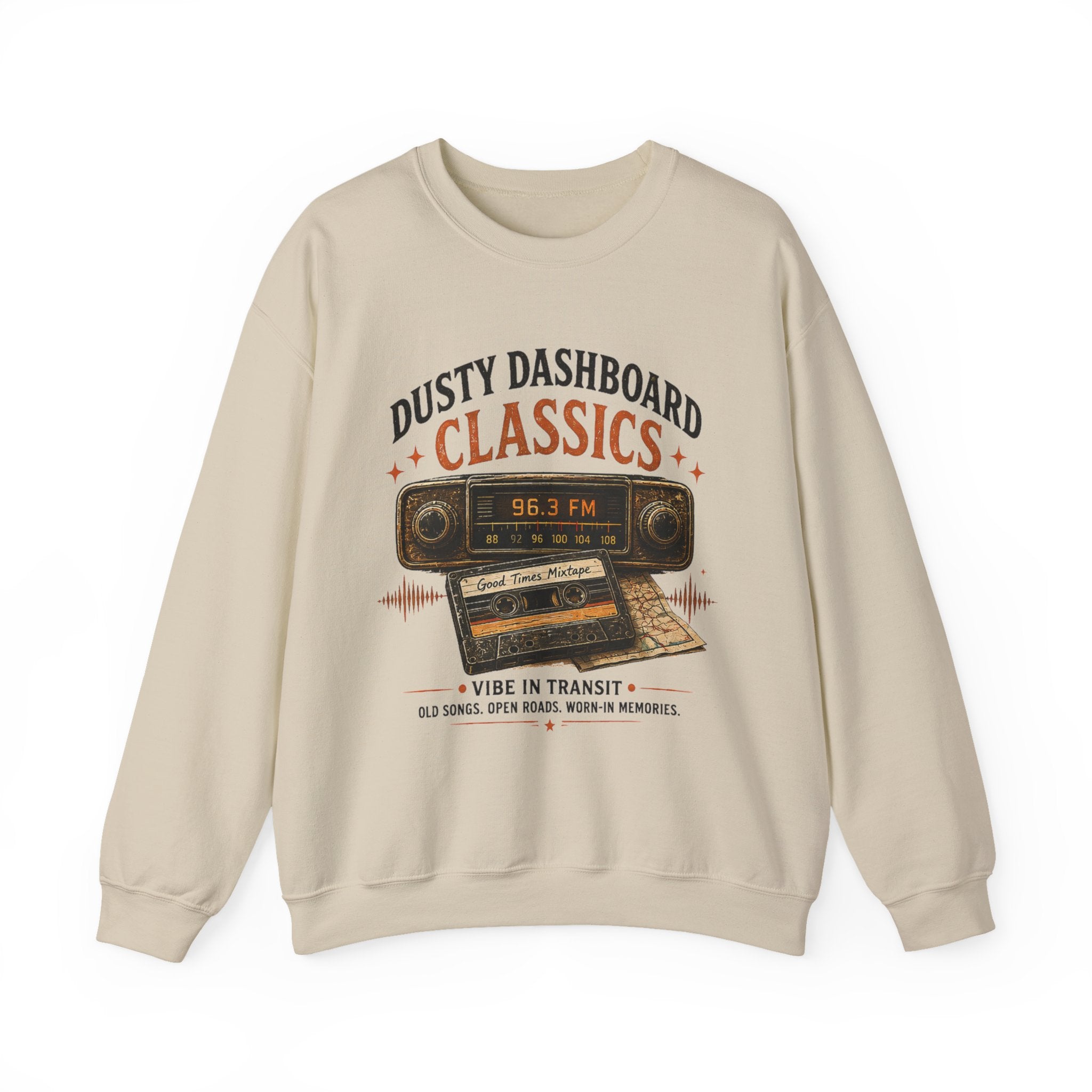 Vibe In Transit | Dusty Dashboard Classics Sweatshirt | Vibing In Vintage