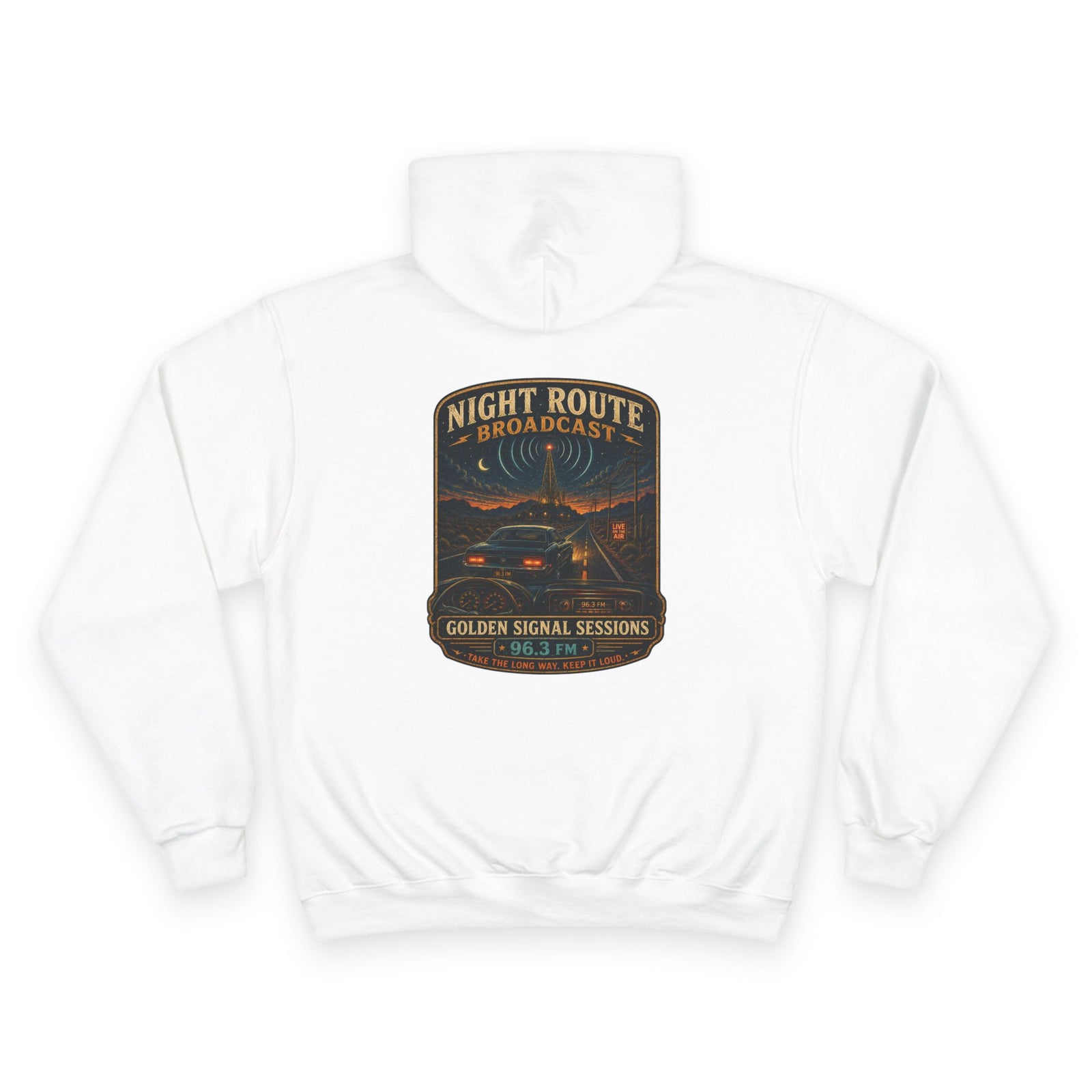 Vibe In Transit | Night Route Broadcast | Golden Signal Sessions Hoodie