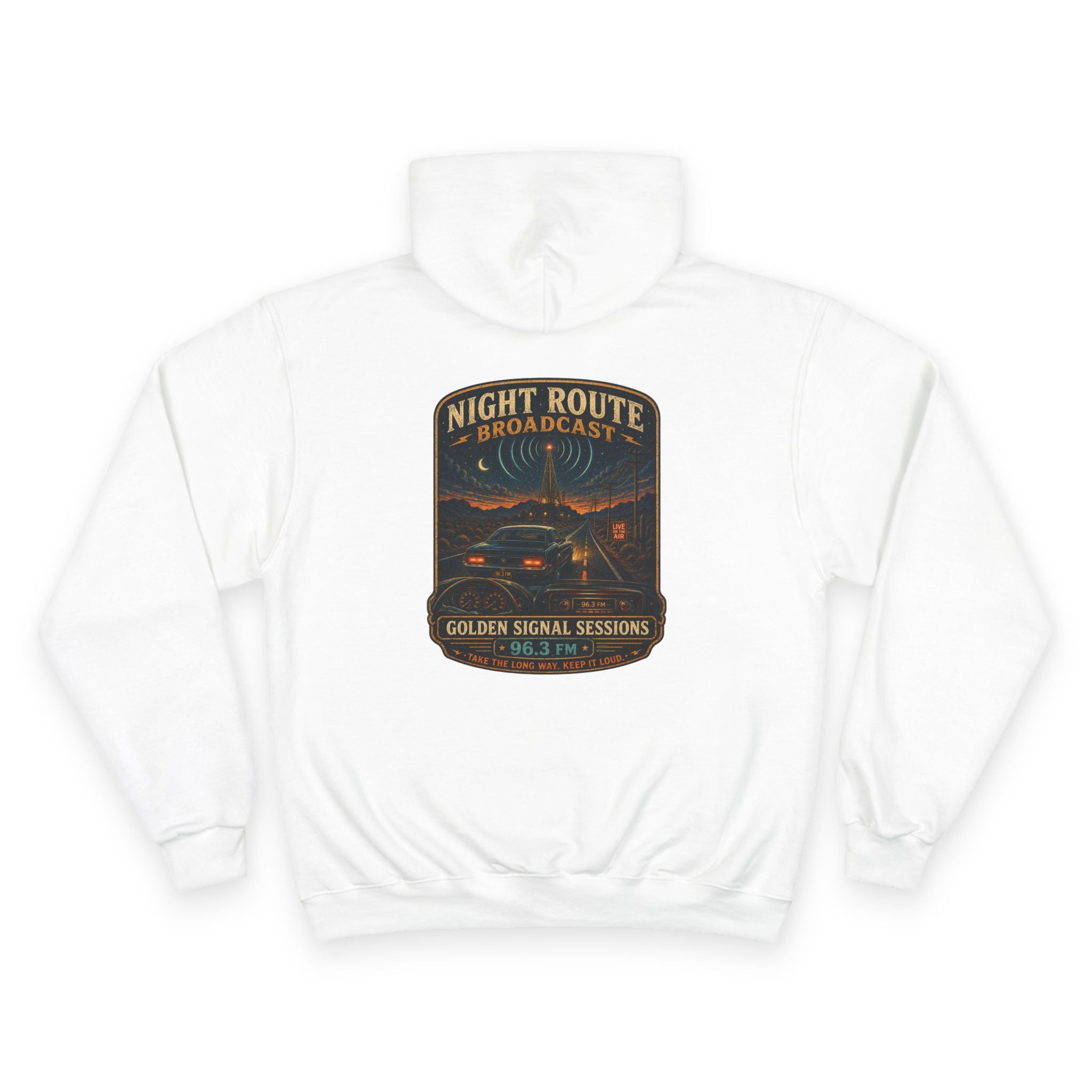 Vibe In Transit | Night Route Broadcast | Golden Signal Sessions Hoodie