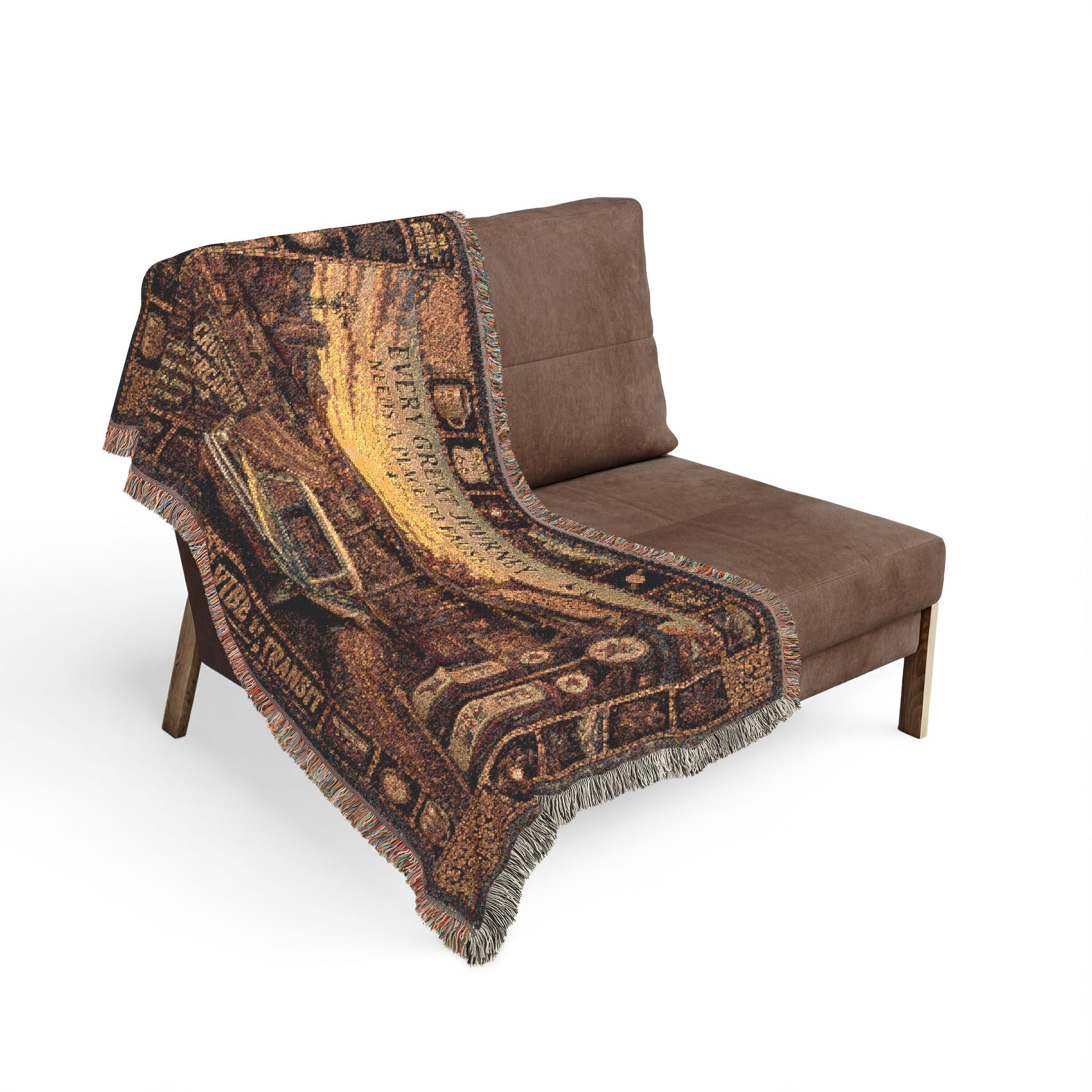 Crossroads Mercantile™ | Premium Woven Blanket | Vintage General Store Tapestry | 52" × 37" | Vibe In Transit