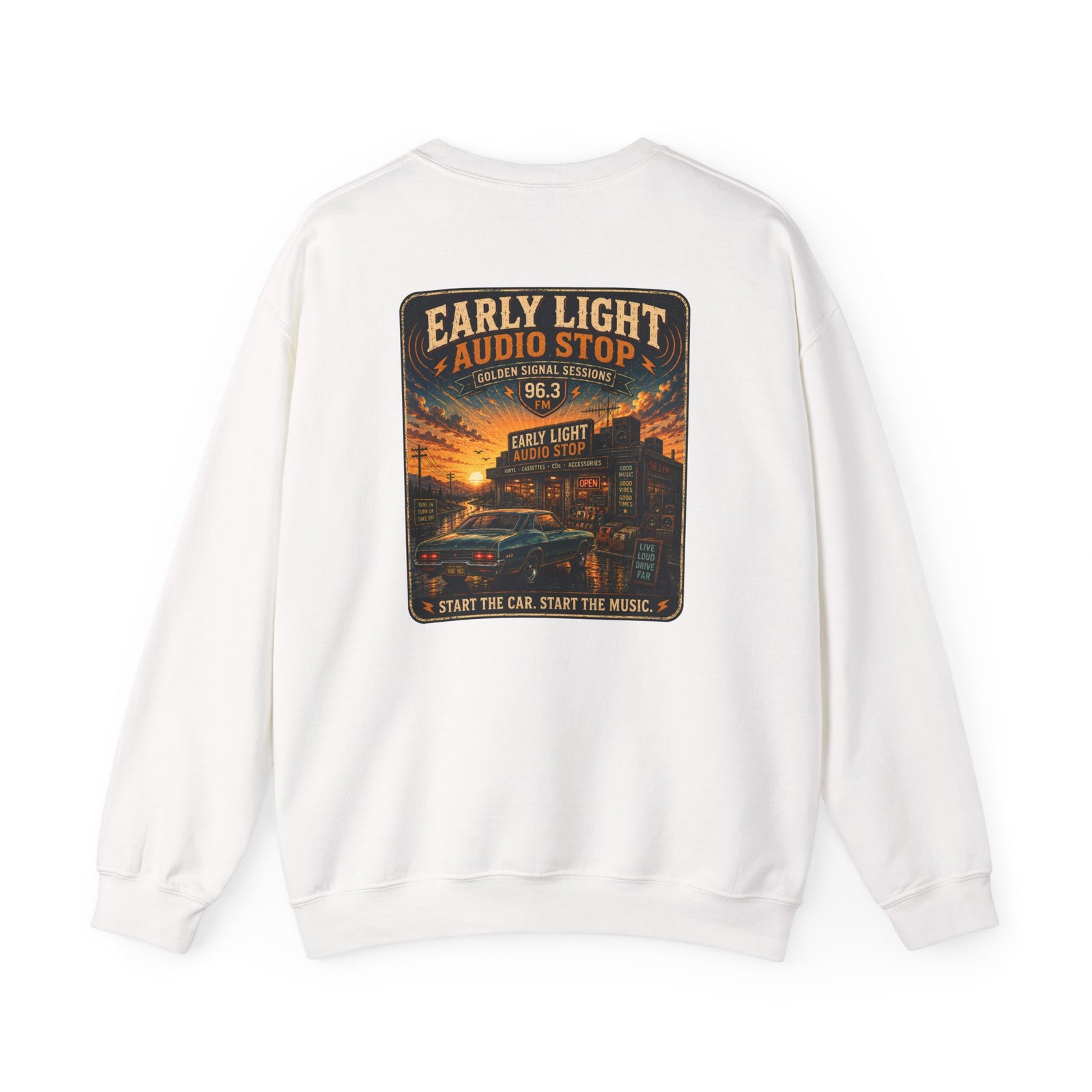 Vibe In Transit | Early Light Audio Stop | Golden Signal Sessions Sweatshirt