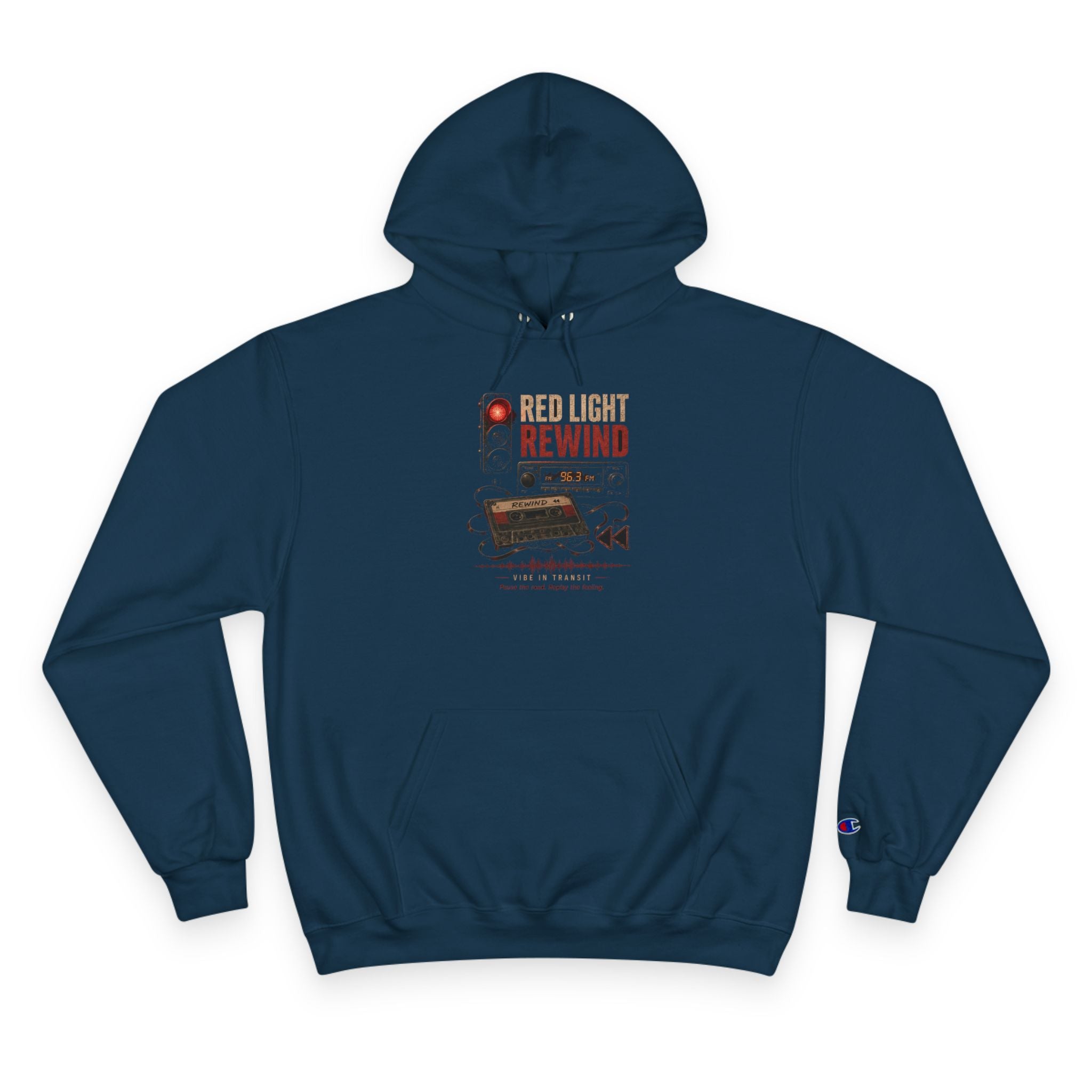 Vibe In Transit | Red Light Rewind Hoodie | Commute Sessions