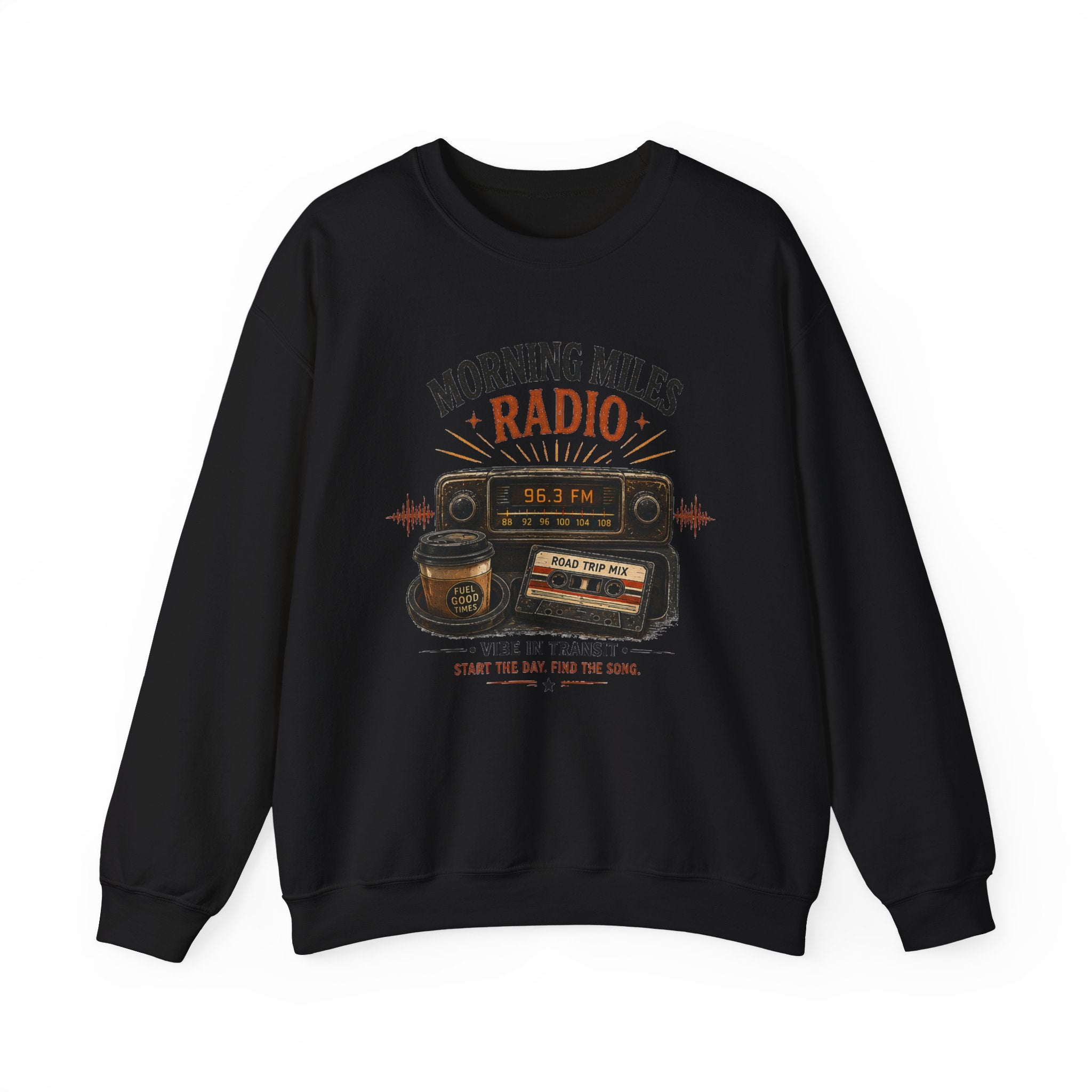 Vibe In Transit | Morning Miles Radio Sweatshirt | Commute Sessions