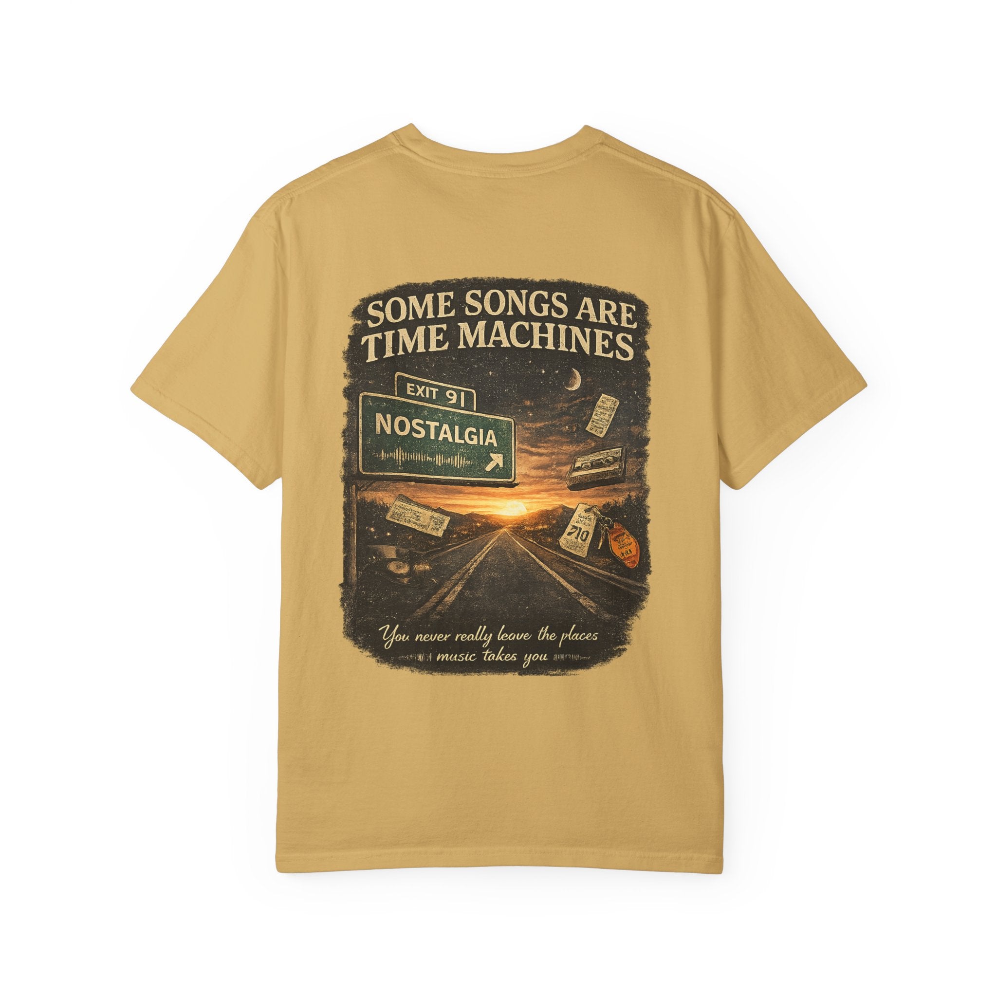 Exit Nostalgia – Some Songs Are Time Machines Vintage Road Trip T-Shirt