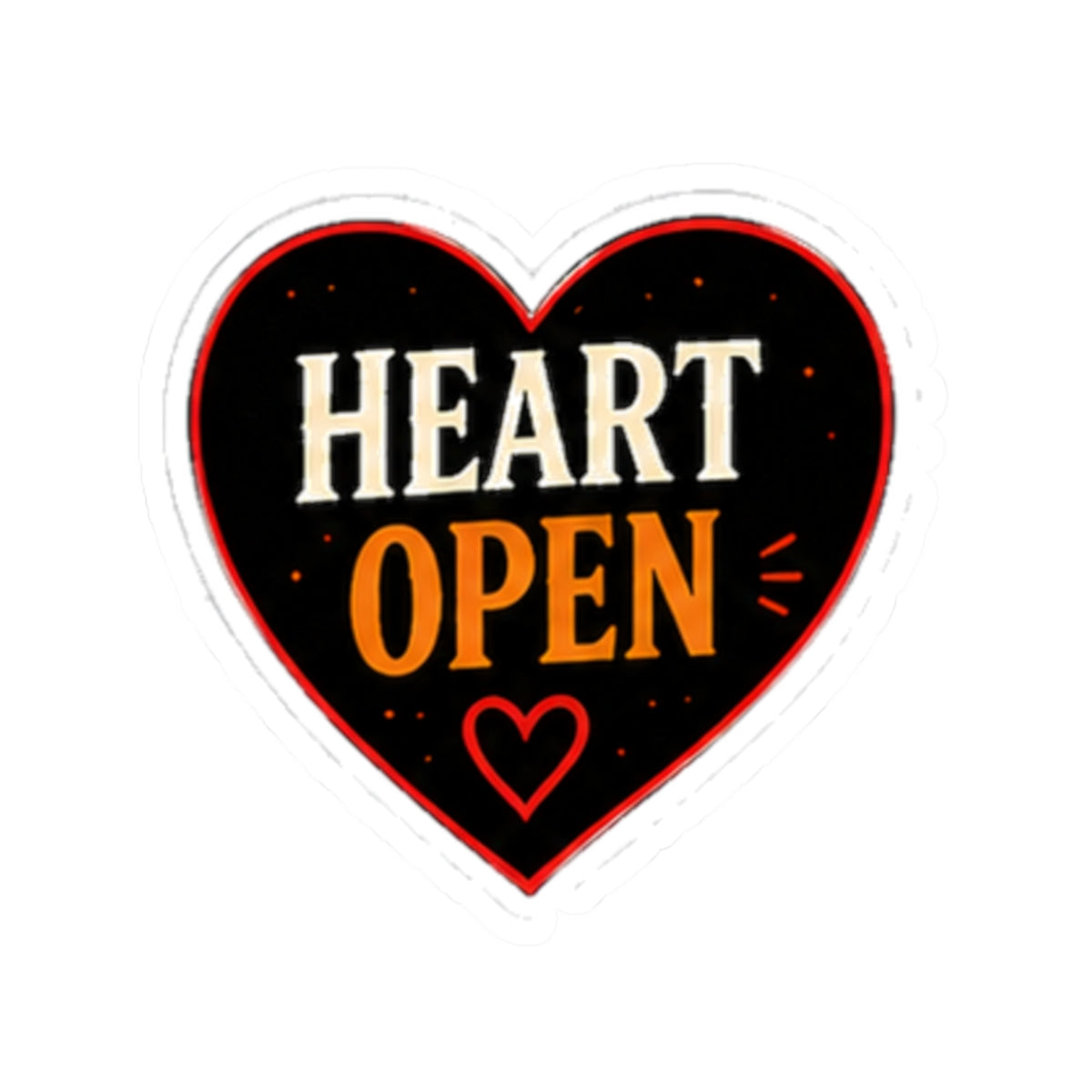 Vibe In Transit | Heart Open Sticker | Music Emotion Vinyl Sticker