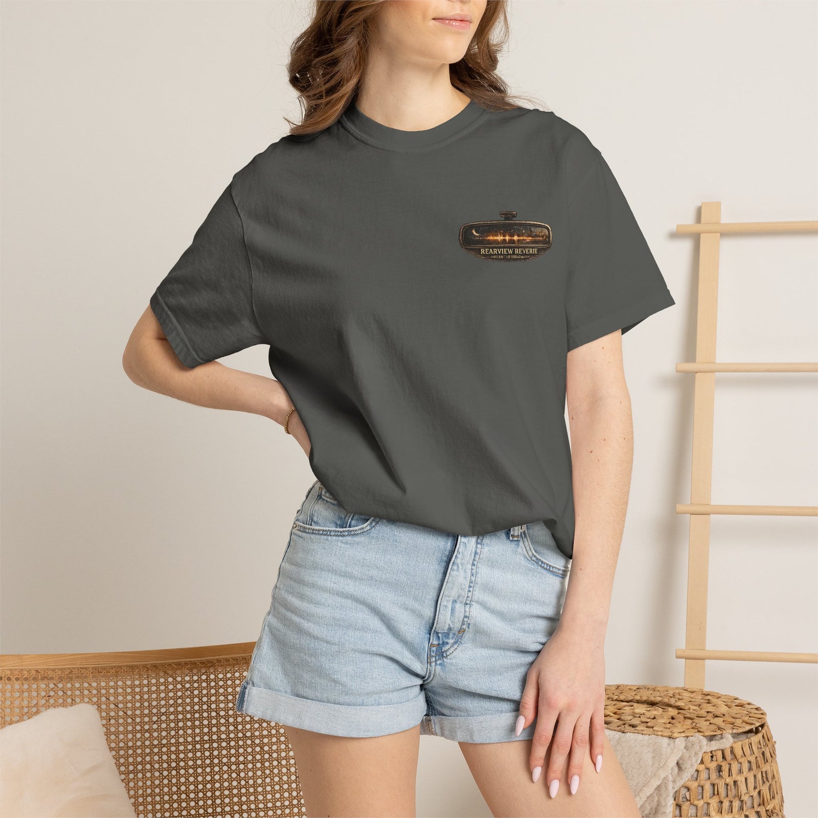 Rearview Reverie – Vintage Night Drive Music T-Shirt