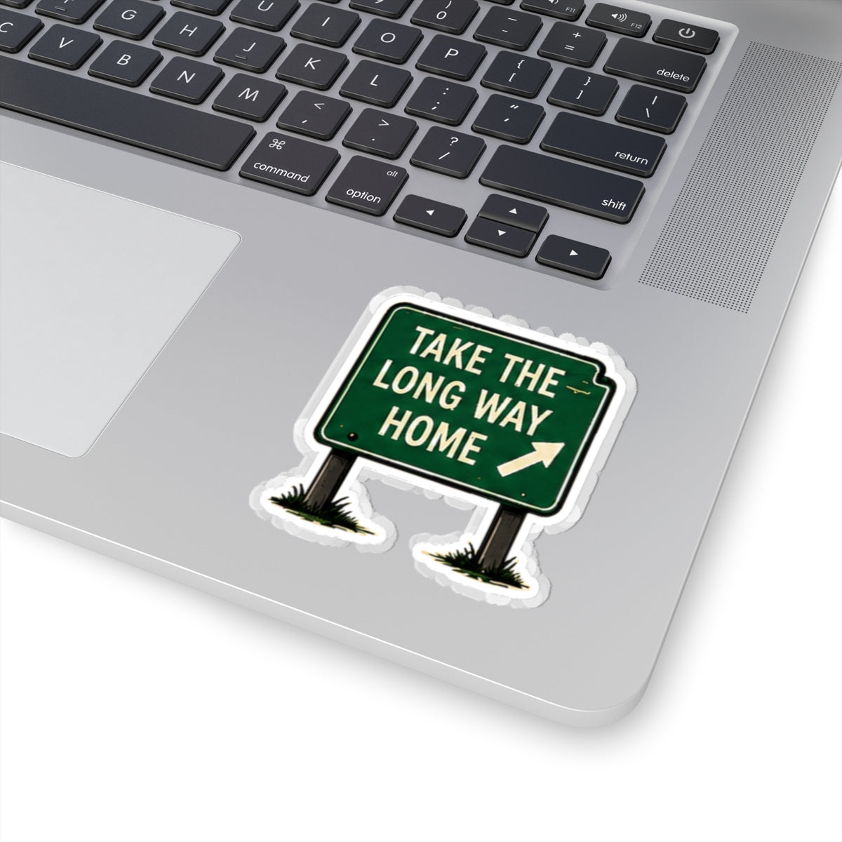 Vibe In Transit | Take the Long Way Home Sticker | Road Sign Music Sticker
