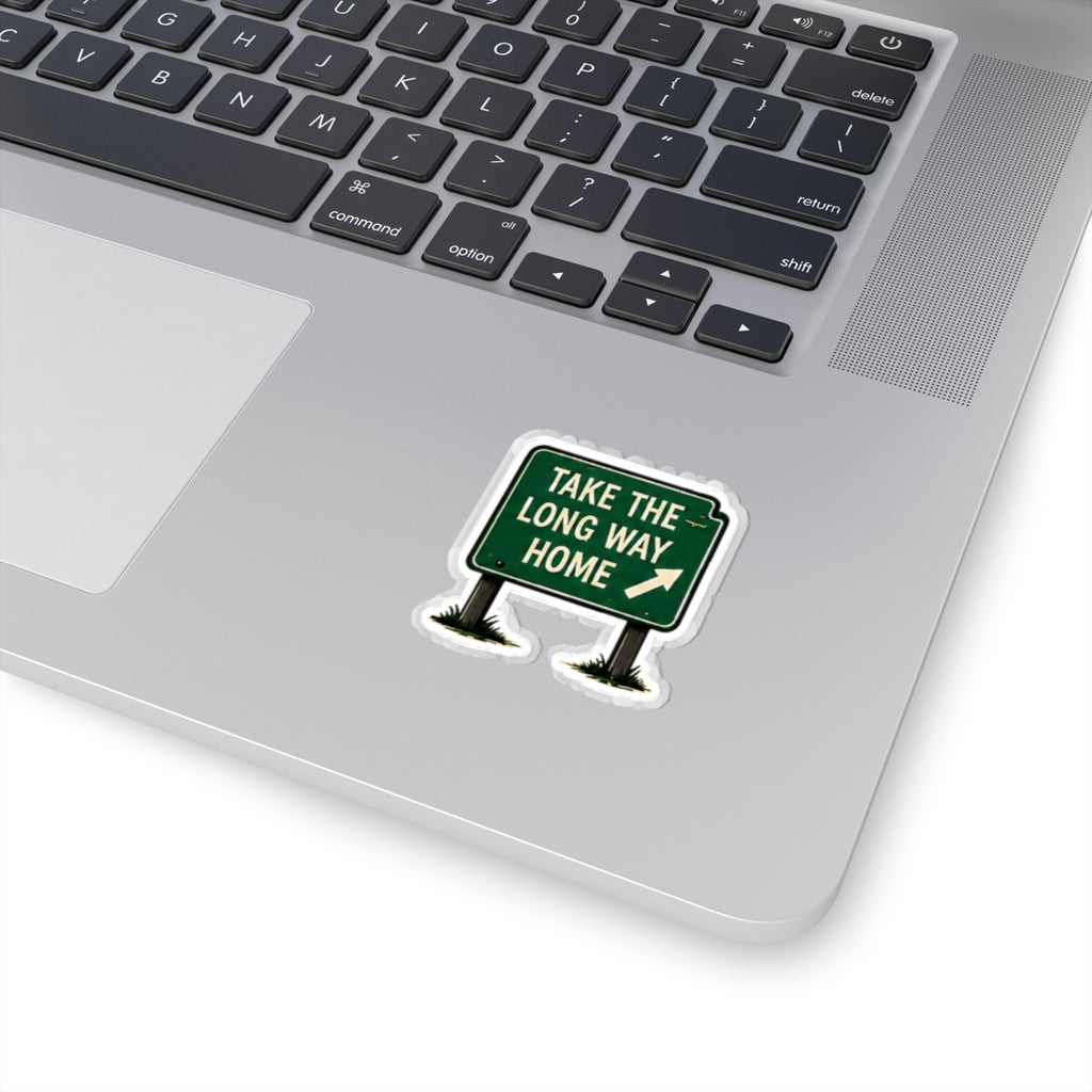 Vibe In Transit | Take the Long Way Home Sticker | Road Sign Music Sticker