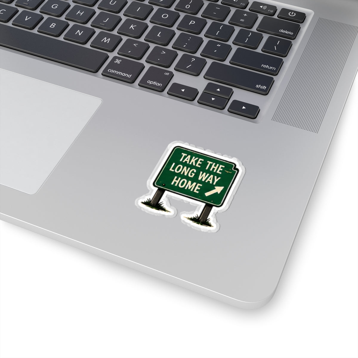 Vibe In Transit | Take the Long Way Home Sticker | Road Sign Music Sticker