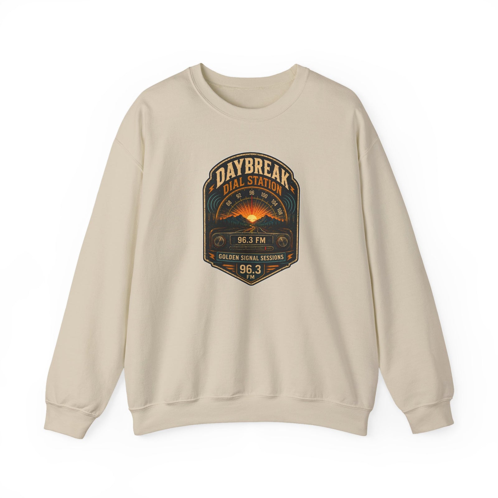Vibe In Transit | Daybreak Dial Station | Golden Signal Sessions Sweatshirt
