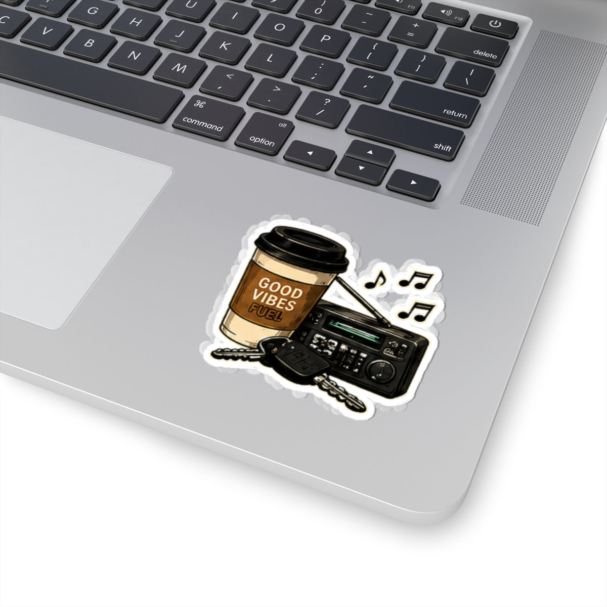 Vibe In Transit | Good Vibes Fuel Sticker | Coffee Commute Music Sticker