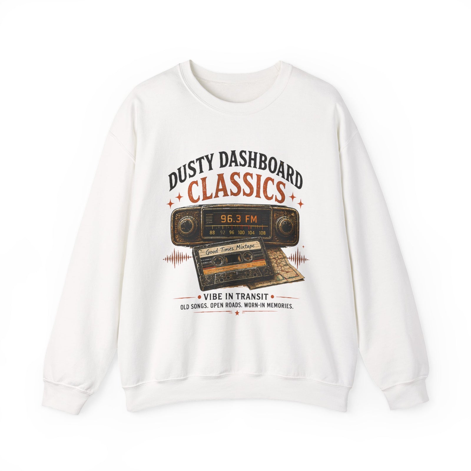 Vibe In Transit | Dusty Dashboard Classics Sweatshirt | Vibing In Vintage