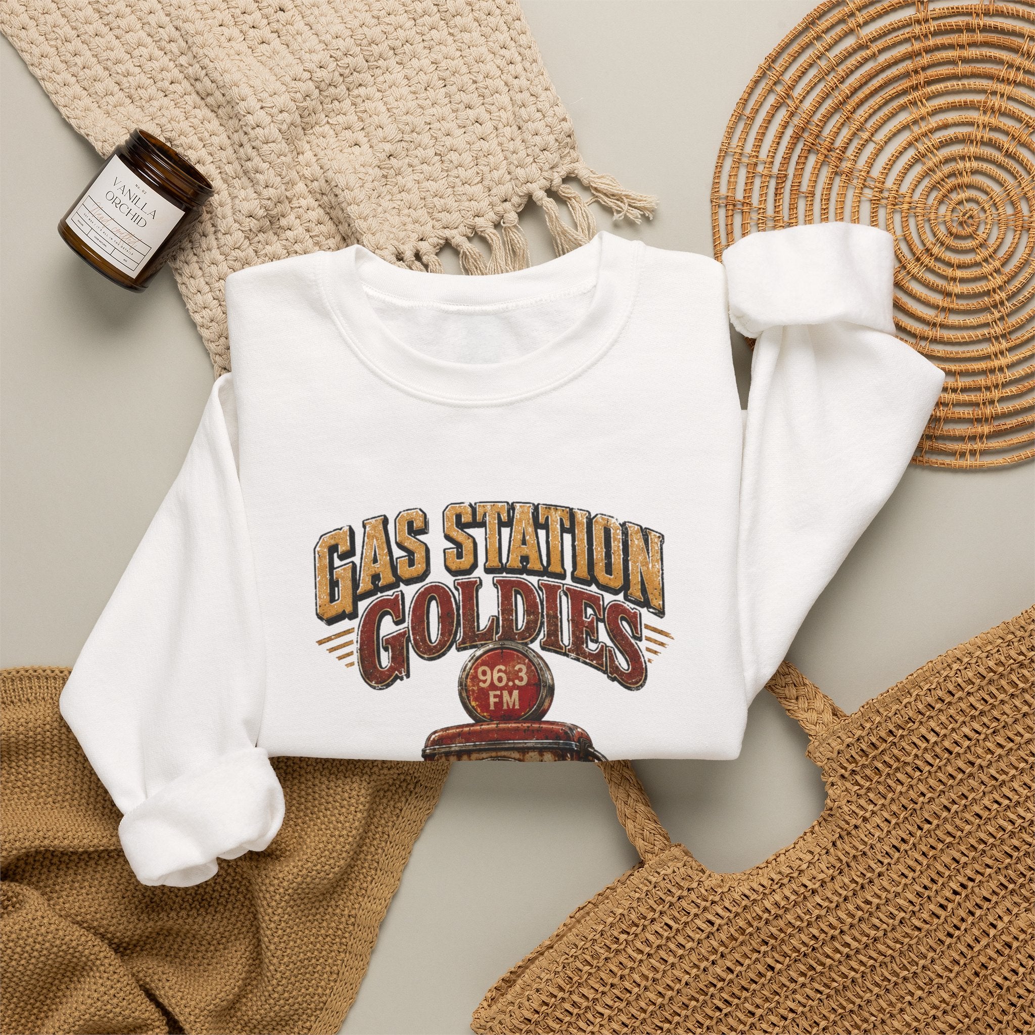 Vibe In Transit | Gas Station Goldies Sweatshirt | Vibing In Vintage
