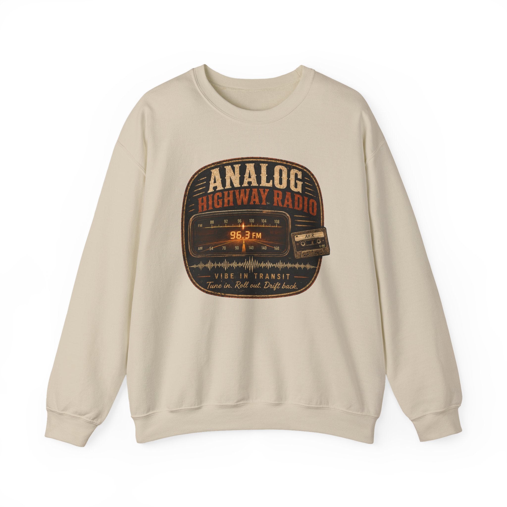Vibe In Transit | Analog Highway Radio Sweatshirt | Vibing In Vintage