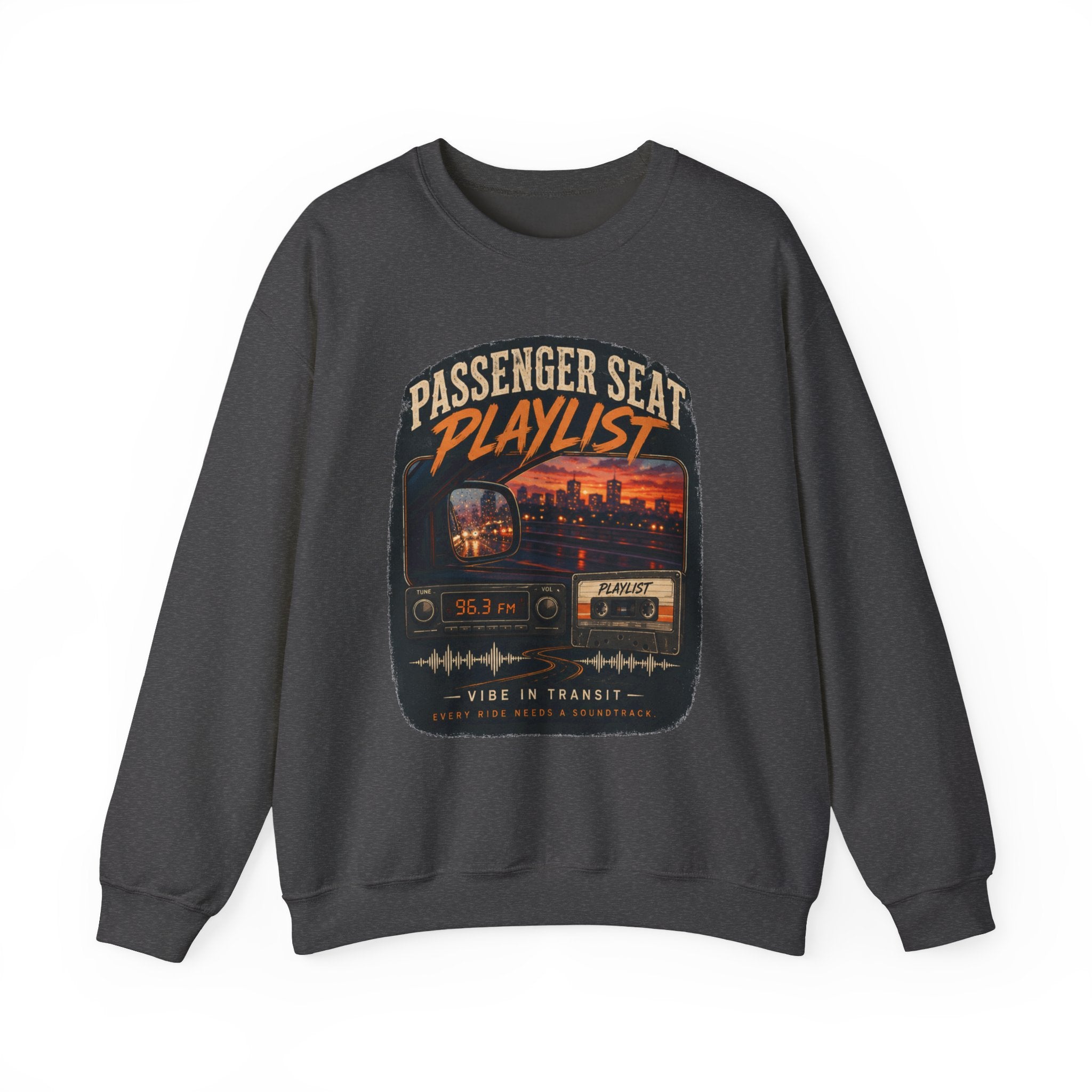 Vibe In Transit | Passenger Seat Playlist Sweatshirt | Commute Sessions