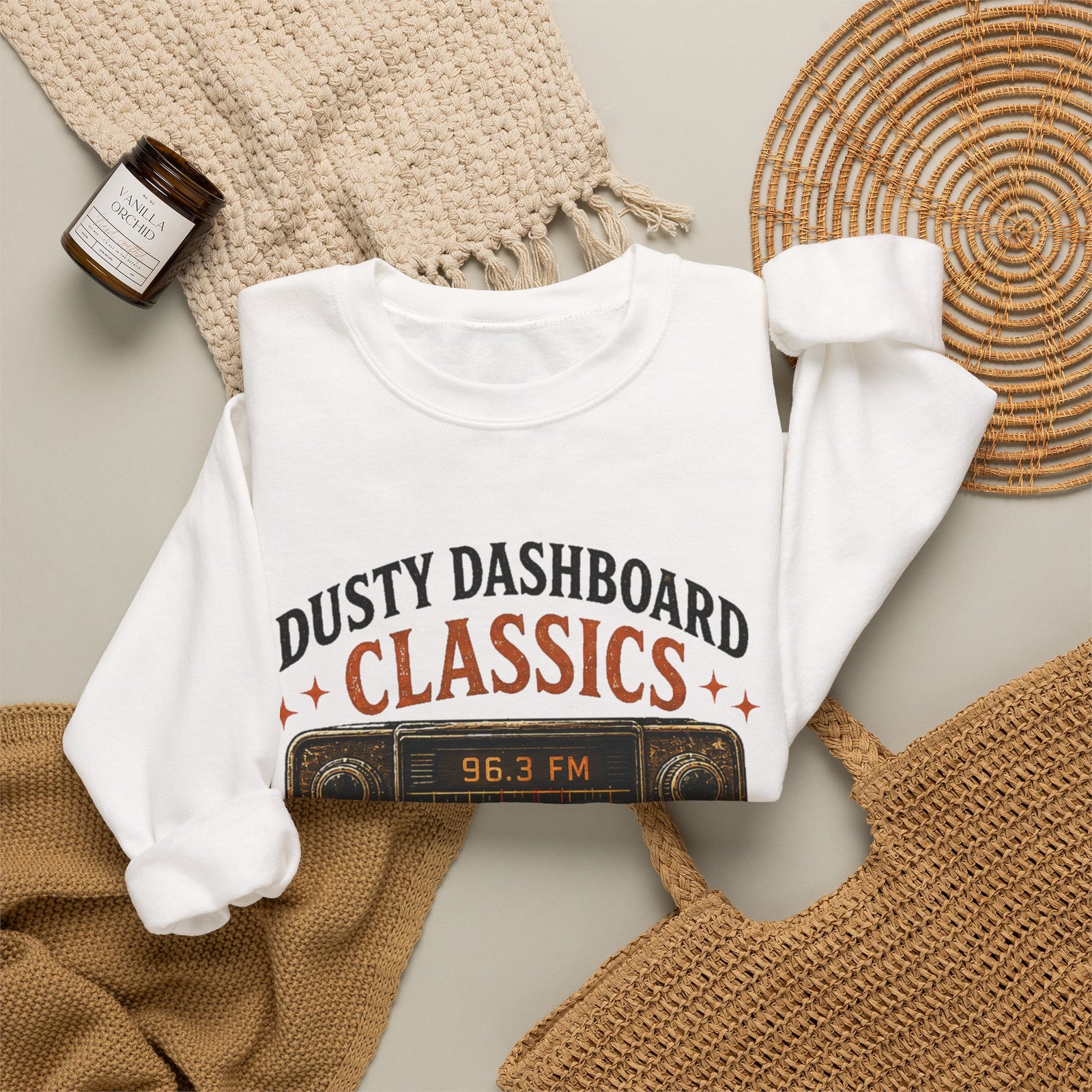 Vibe In Transit | Dusty Dashboard Classics Sweatshirt | Vibing In Vintage