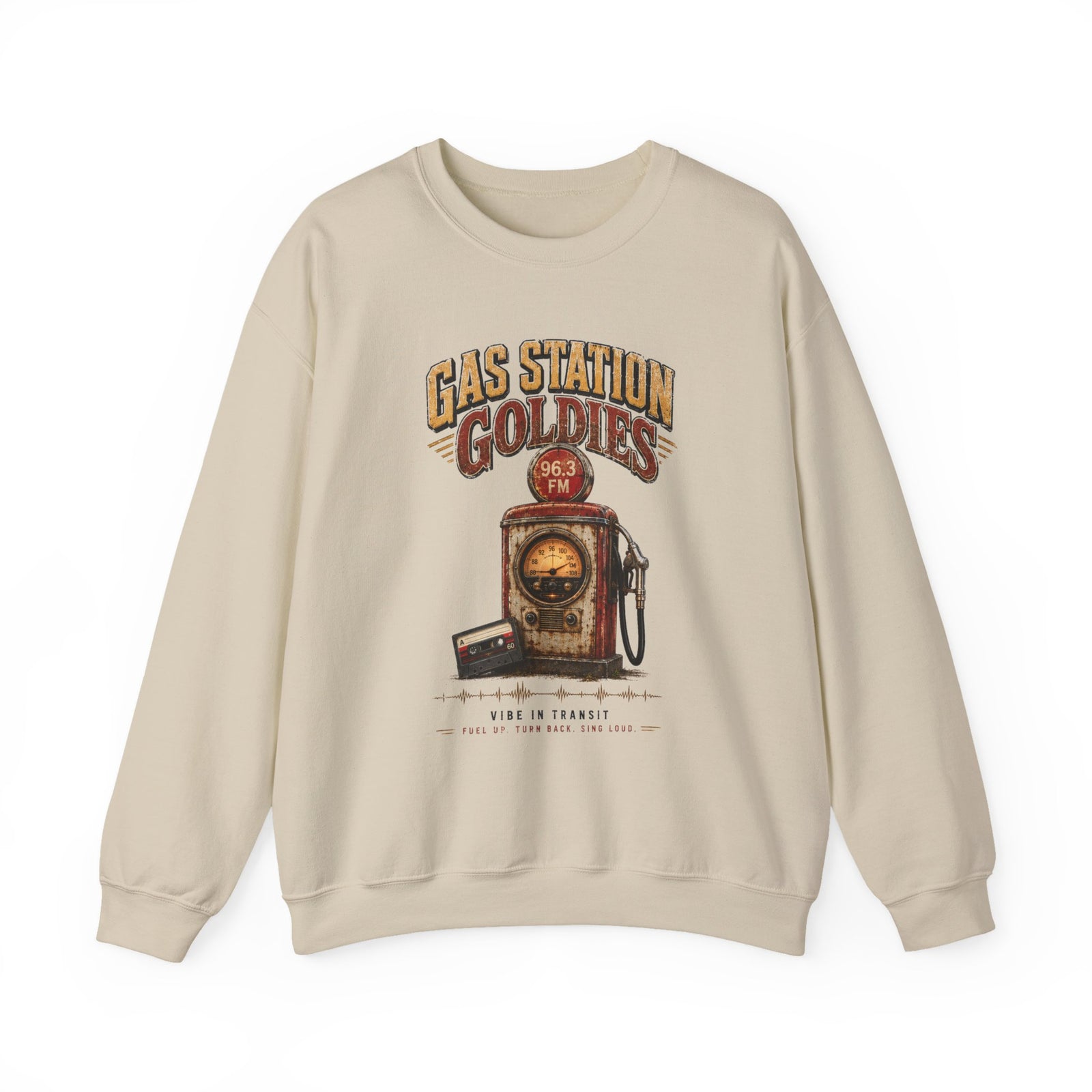 Vibe In Transit | Gas Station Goldies Sweatshirt | Vibing In Vintage