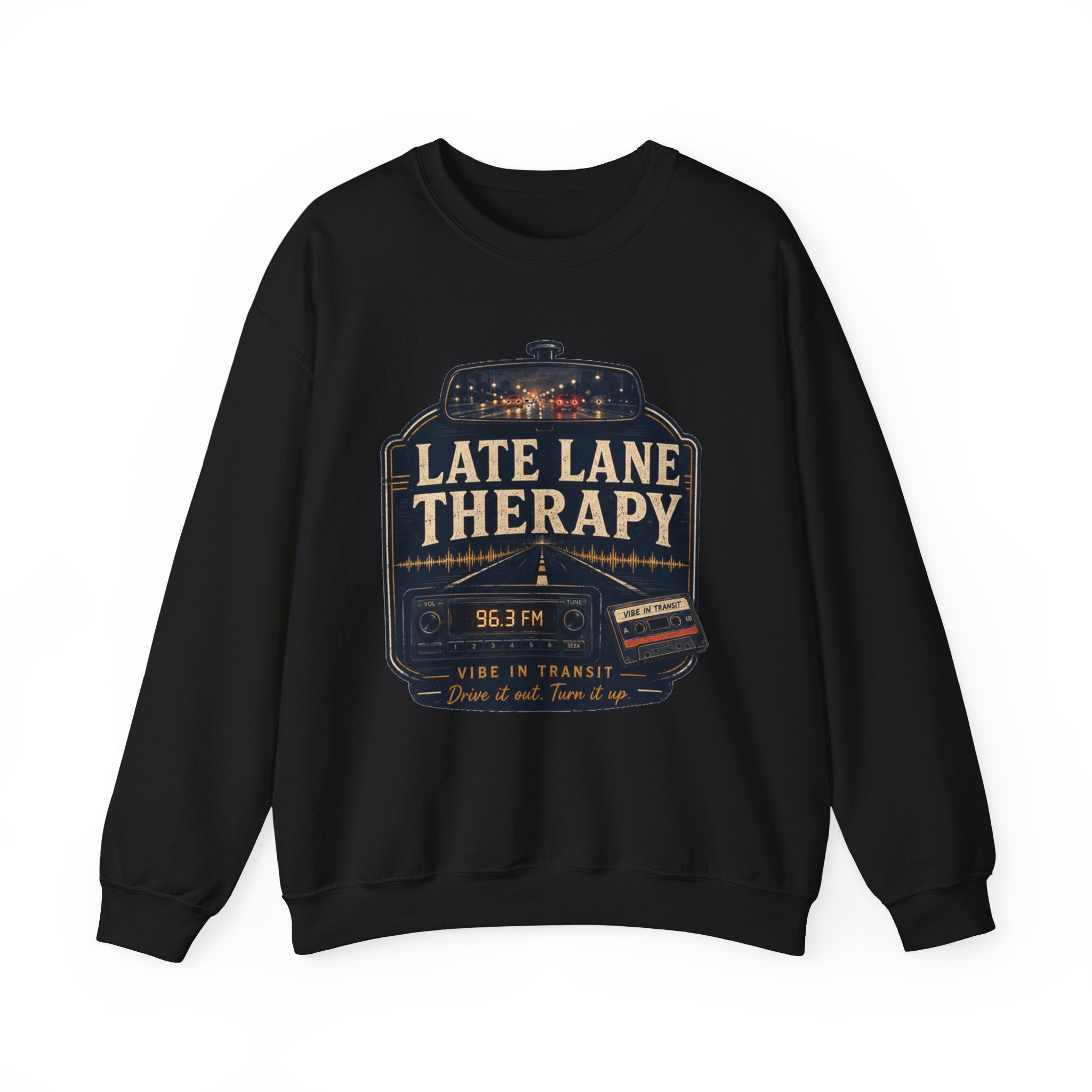 Vibe In Transit | Late Lane Therapy Sweatshirt | Commute Sessions
