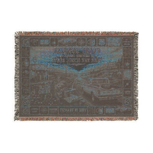Morning at Mile Zero™ | Premium Woven Blanket | Vintage Americana Sunrise Tapestry | 52" × 37" | Vibe In Transit