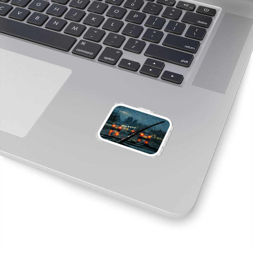 Vibe In Transit | Rainy Drive Radio Sticker | Rainy Day Music Sticker