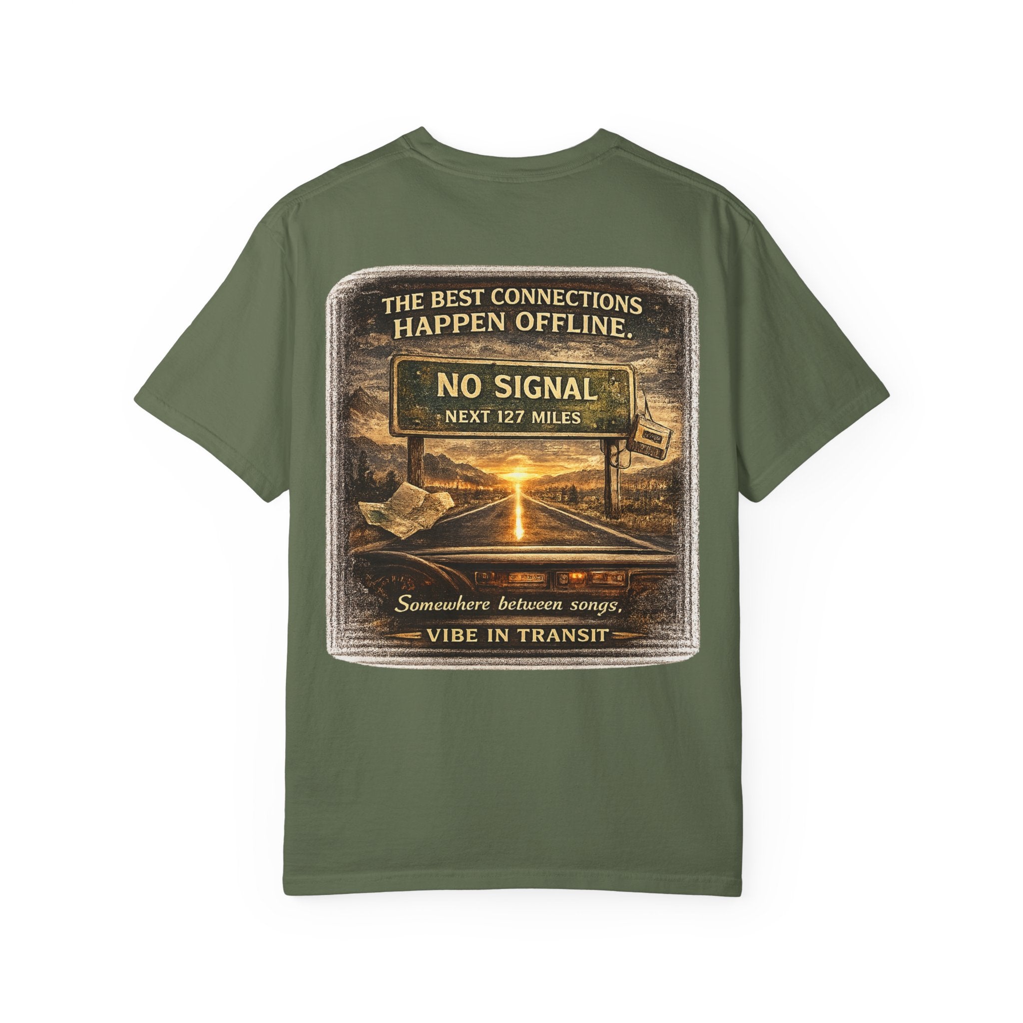 No Signal Needed – Vintage Road Trip Music T-Shirt