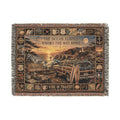 Pacific Coast Highway™ | Premium Woven Blanket | Vintage Coastal Road Trip Tapestry | 80" × 60" | Vibe In Transit