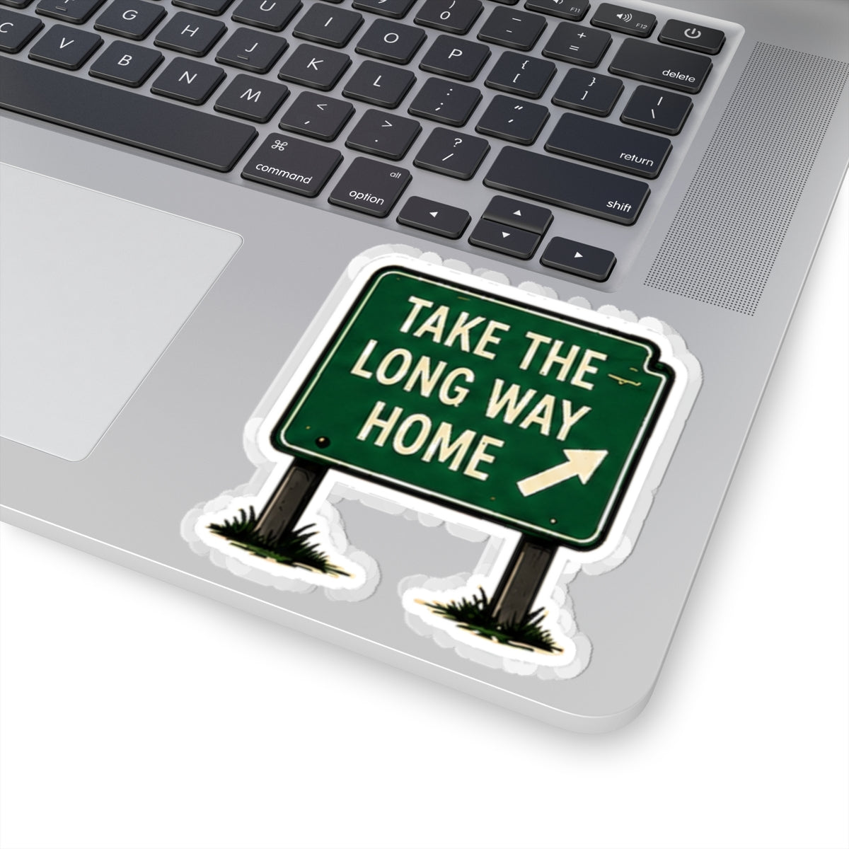 Vibe In Transit | Take the Long Way Home Sticker | Road Sign Music Sticker