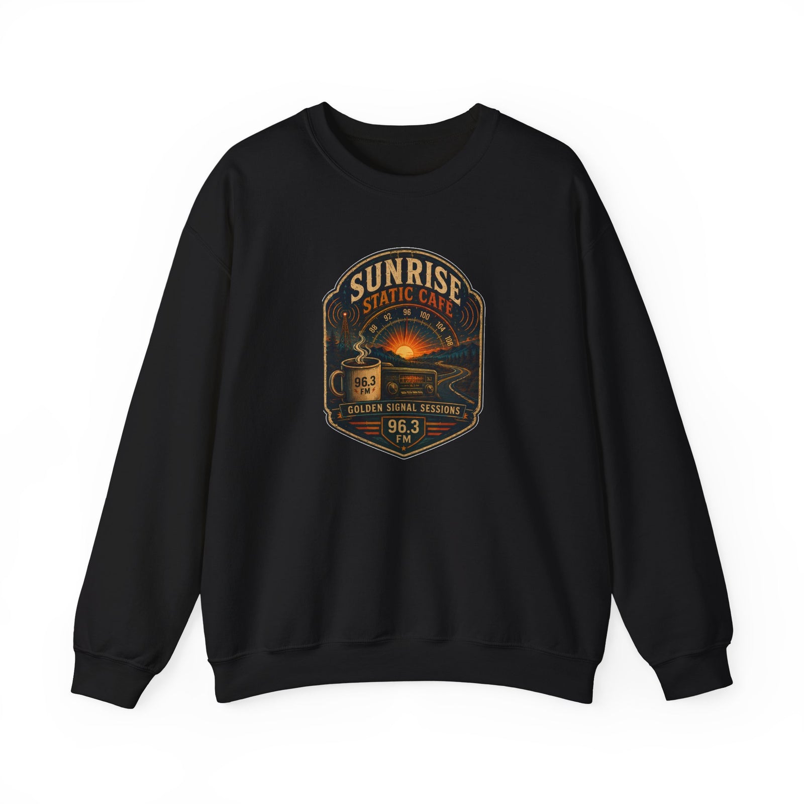 Vibe In Transit | Sunrise Static Café | Golden Signal Sessions Sweatshirt