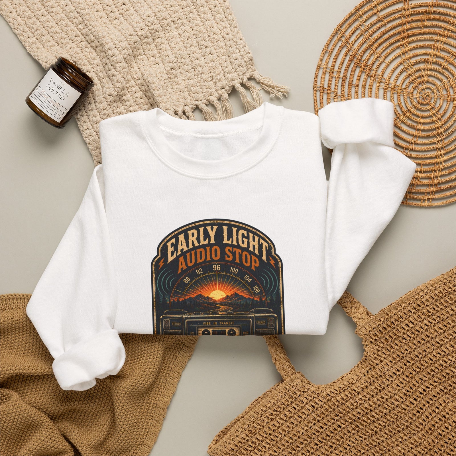 Vibe In Transit | Early Light Audio Stop | Golden Signal Sessions Sweatshirt