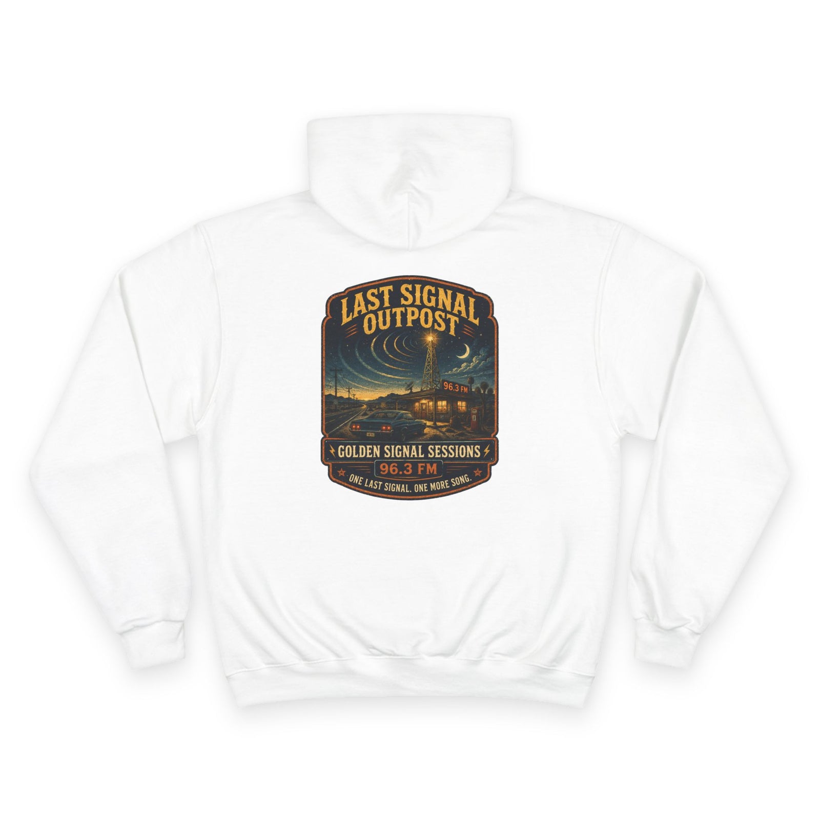 Vibe In Transit | Last Signal Outpost | Golden Signal Sessions Hoodie