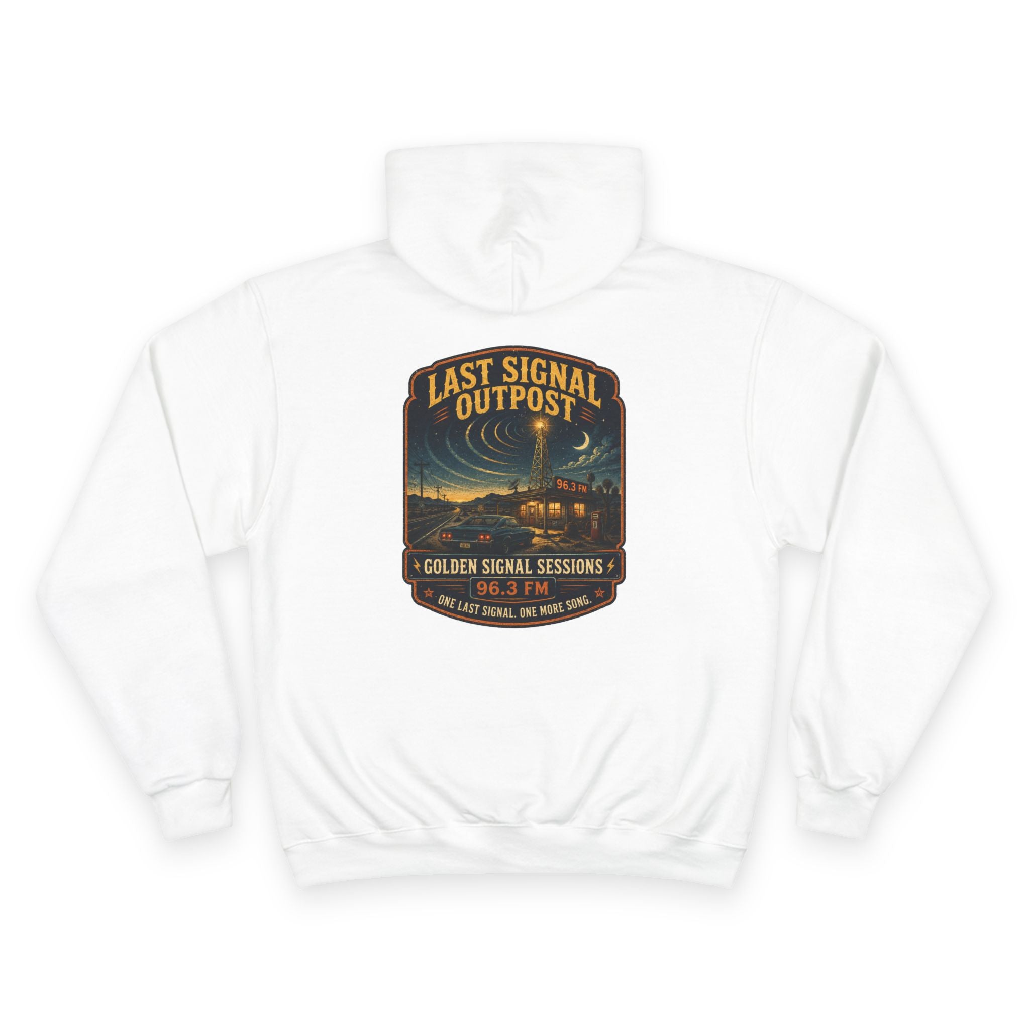 Vibe In Transit | Last Signal Outpost | Golden Signal Sessions Hoodie