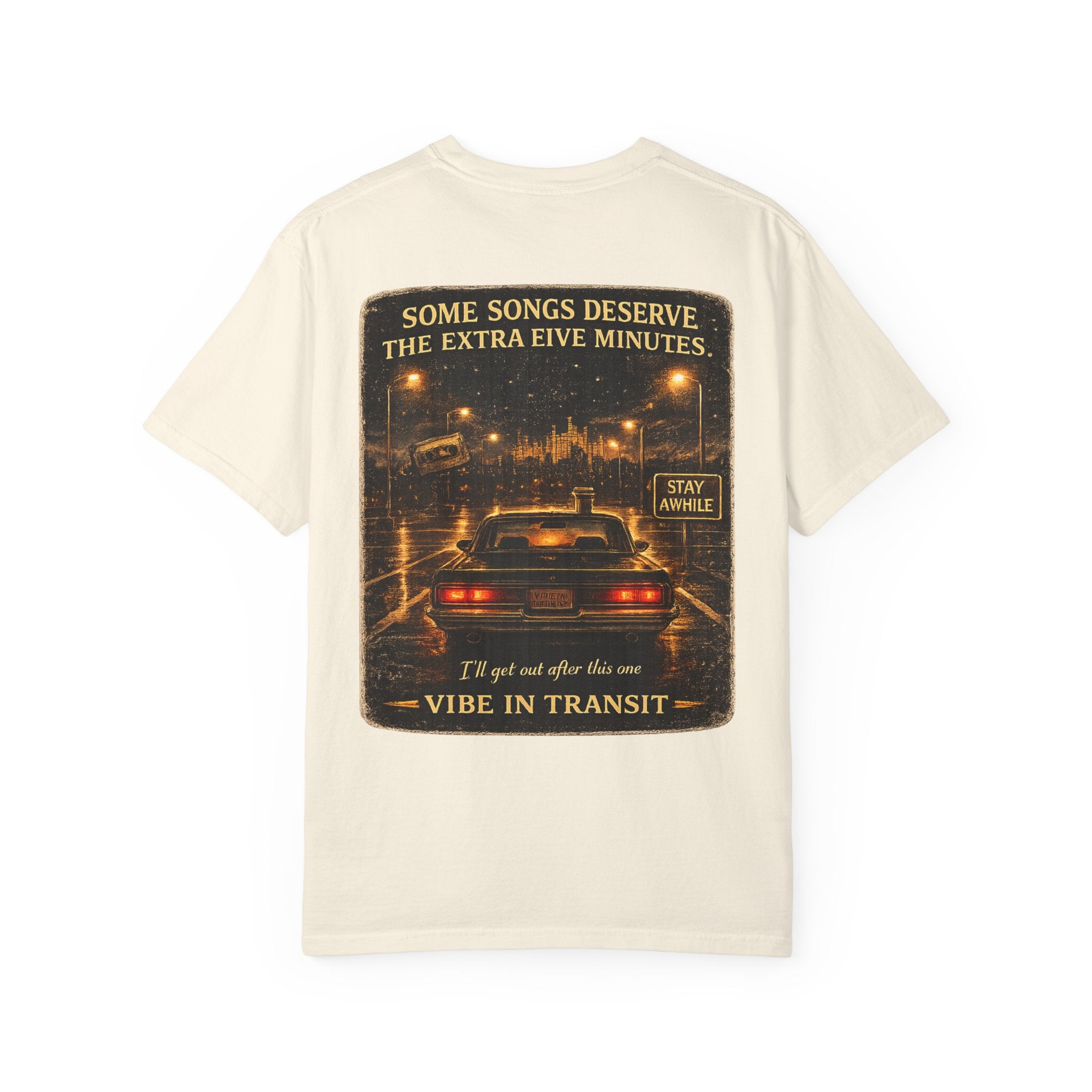 Parking Lot Encore – Vintage Night Drive Music T-Shirt