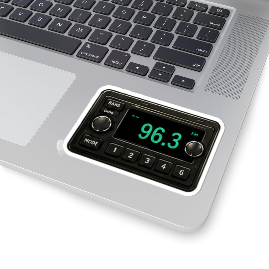 Vibe In Transit | 96.3 FM Radio Sticker | Retro Dashboard Music Sticker