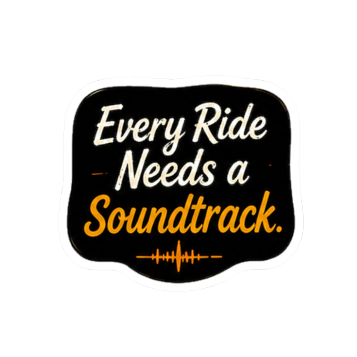 Vibe In Transit | Every Ride Needs a Soundtrack Sticker | Music Lover Vinyl Sticker