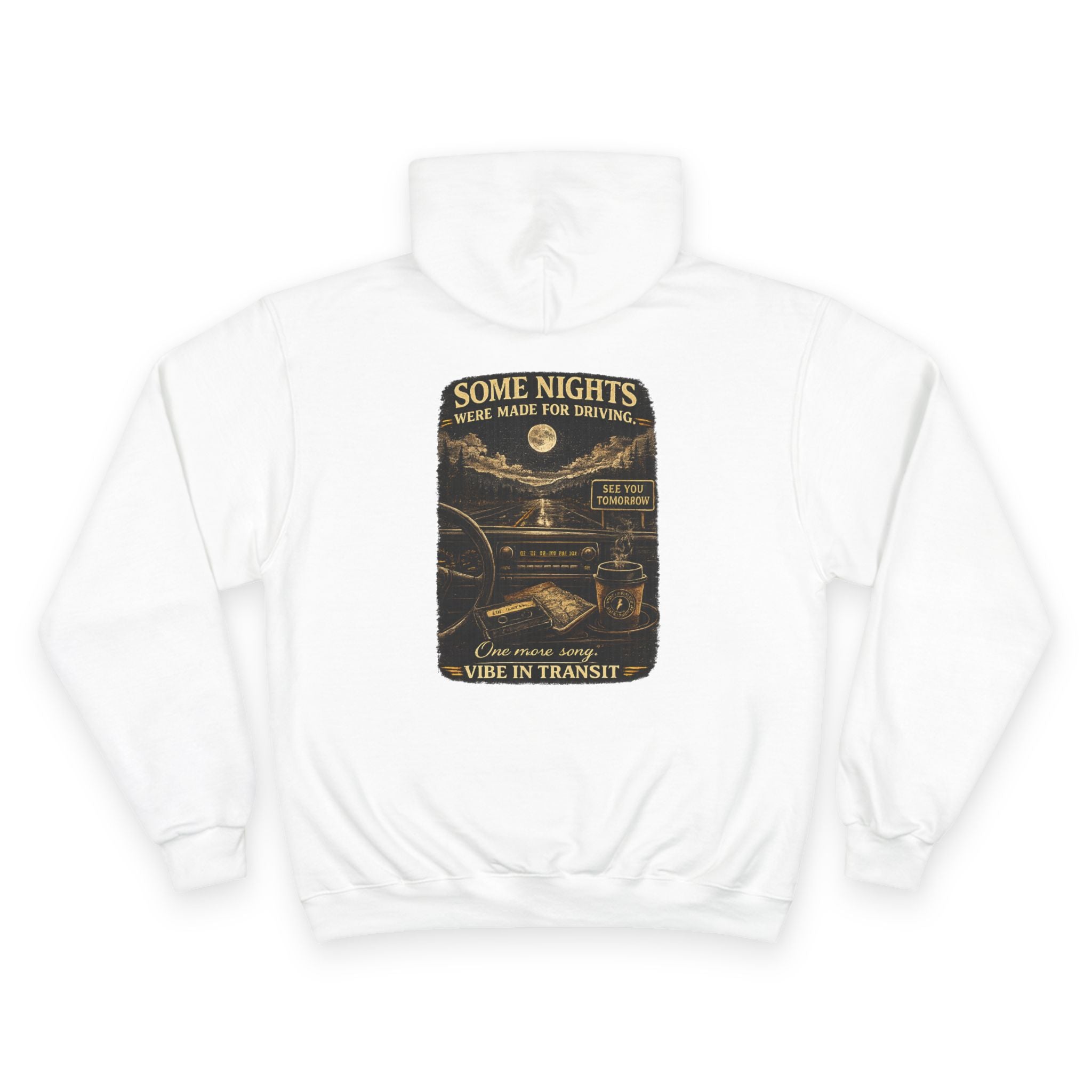 Night Shift Playlist – Vintage Late Night Drive Hoodie