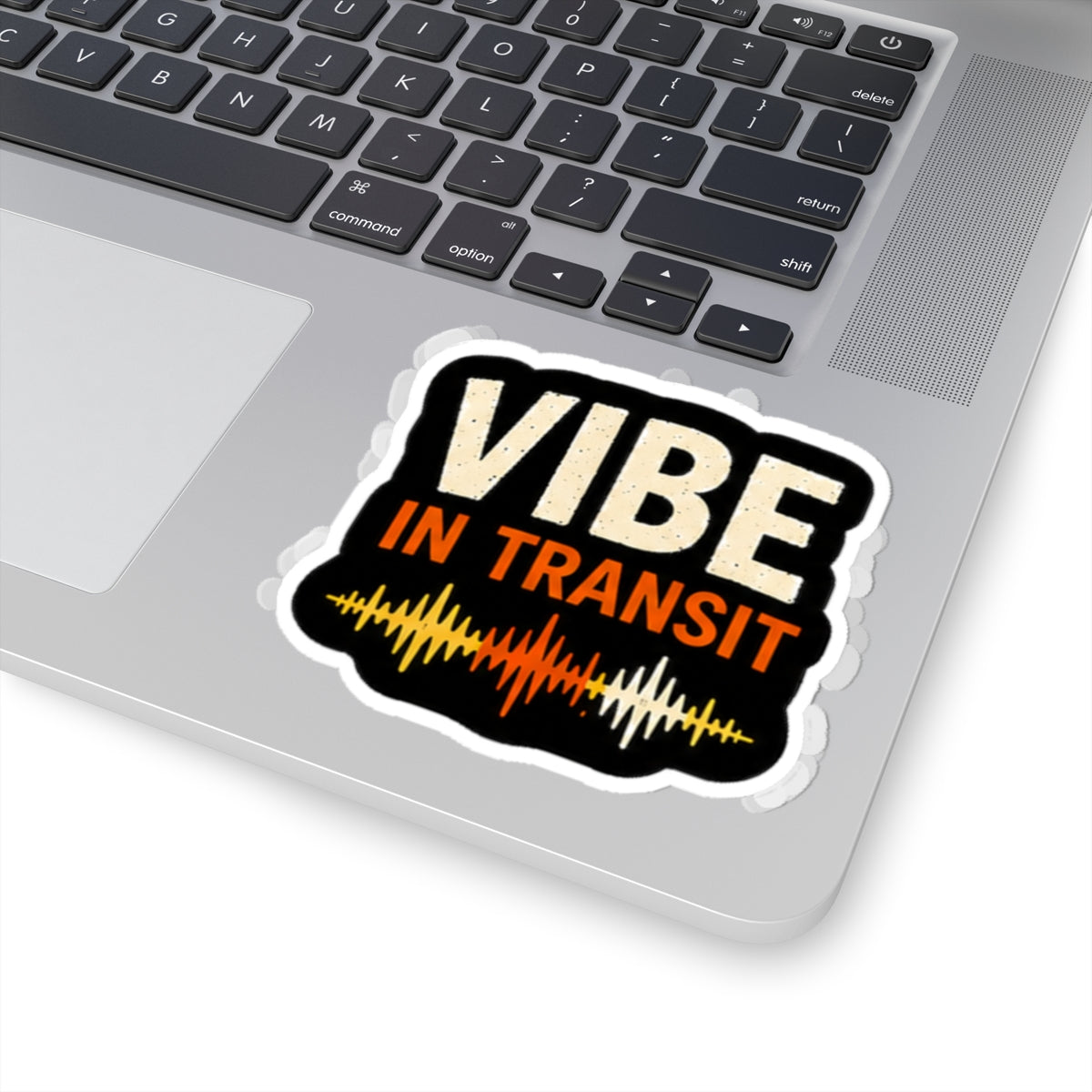Vibe In Transit | Soundwave Logo Sticker | Music-Inspired Vinyl Sticker