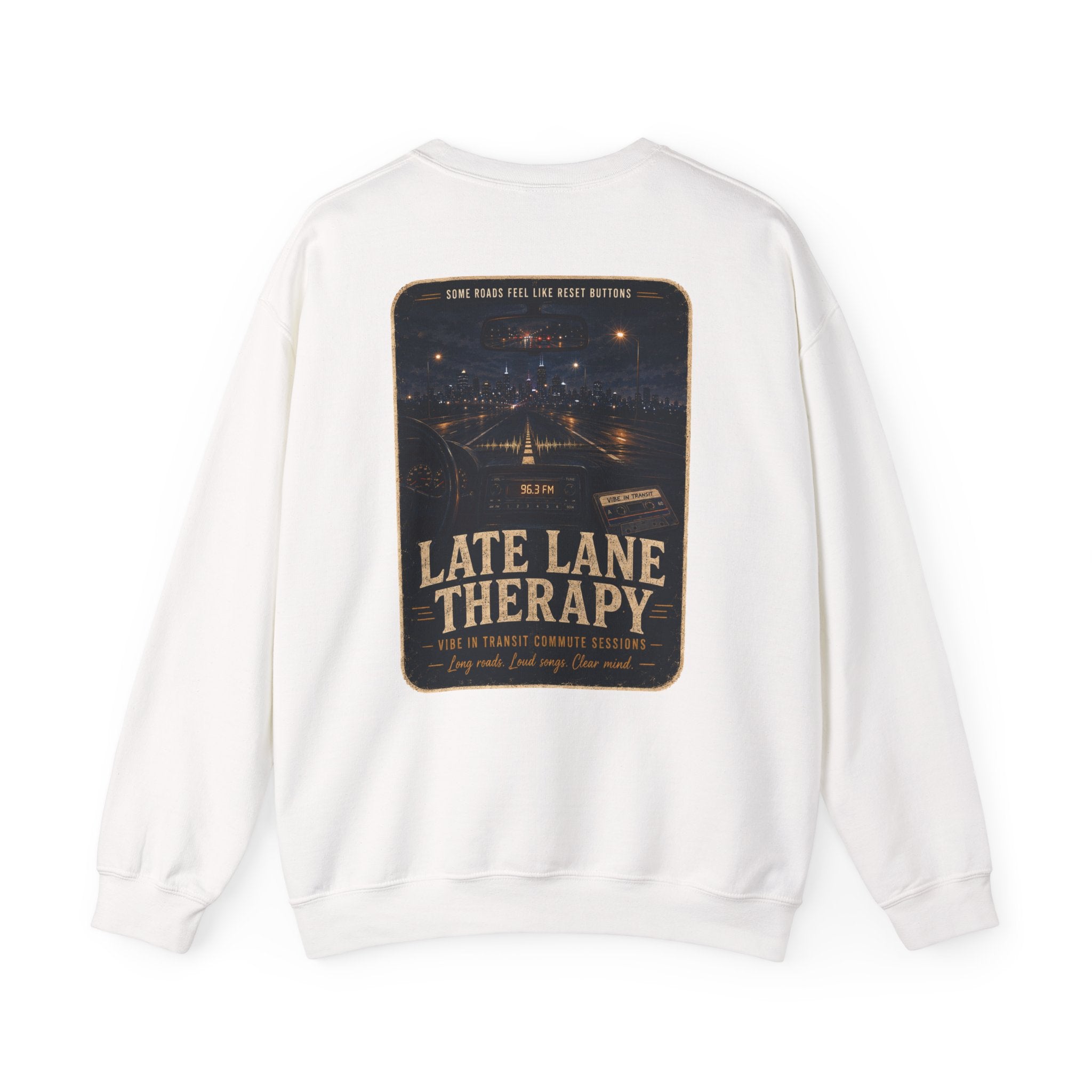 Vibe In Transit | Late Lane Therapy Sweatshirt | Commute Sessions