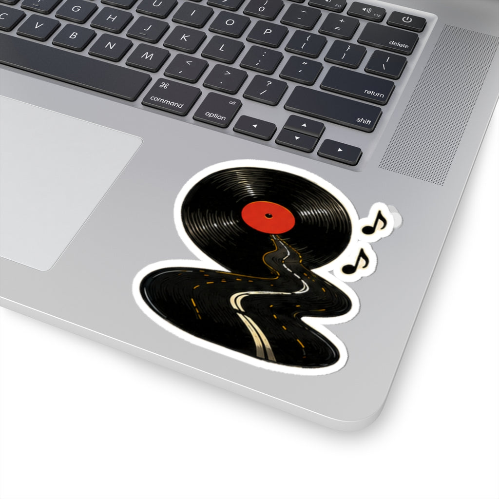 Vibe In Transit | Vinyl Road Sticker | Retro Record Road Trip Sticker