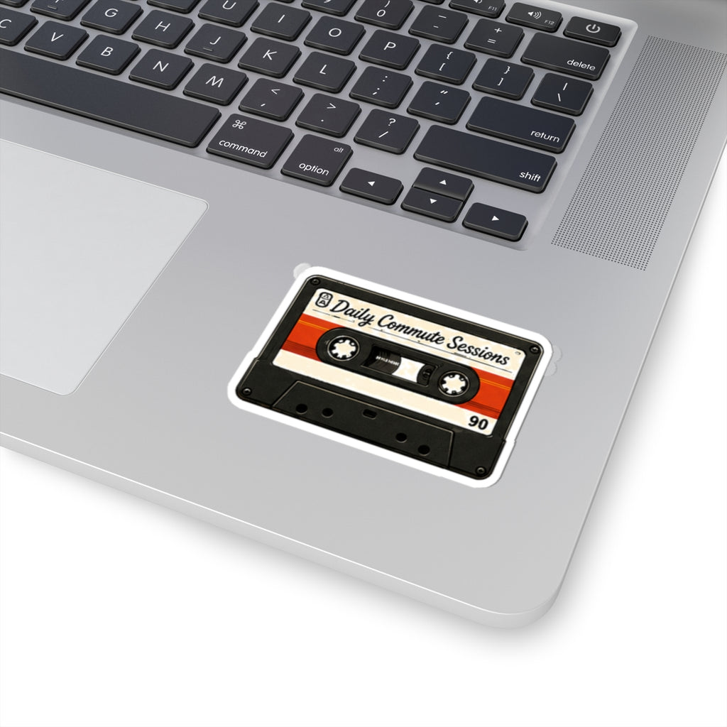 Vibe In Transit | Daily Commute Sessions Cassette Sticker | Retro Music Sticker