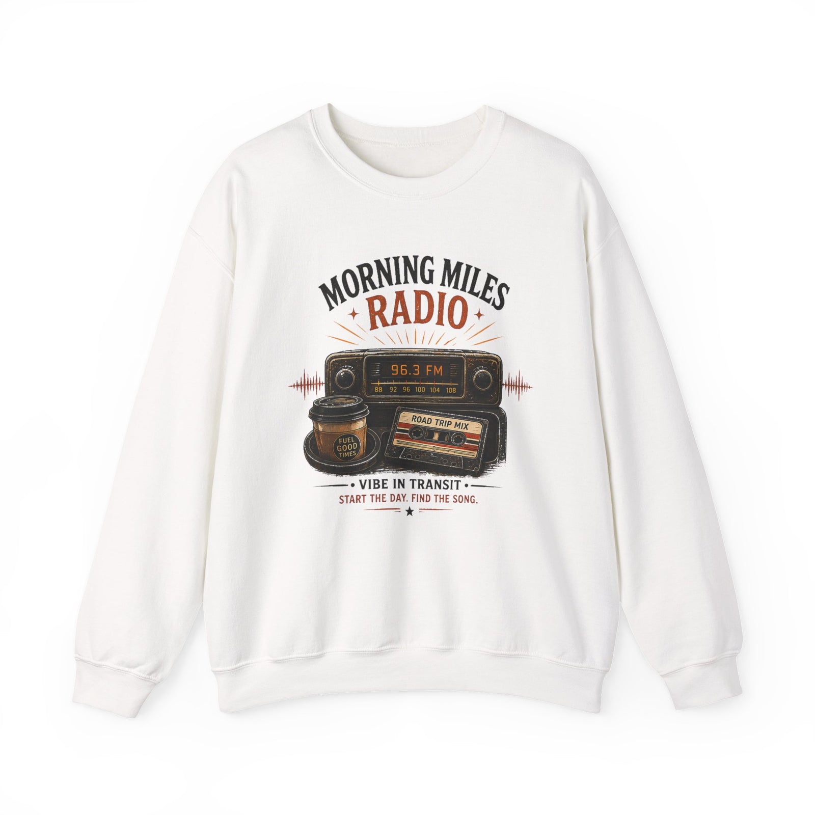 Vibe In Transit | Morning Miles Radio Sweatshirt | Commute Sessions