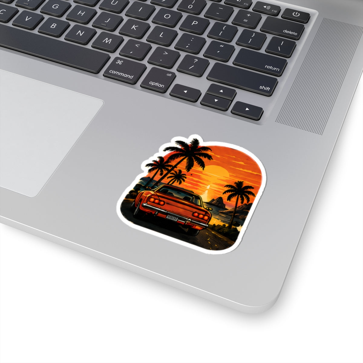 Vibe In Transit | Sunset Cruise Sticker | Retro Road Trip Music Sticker