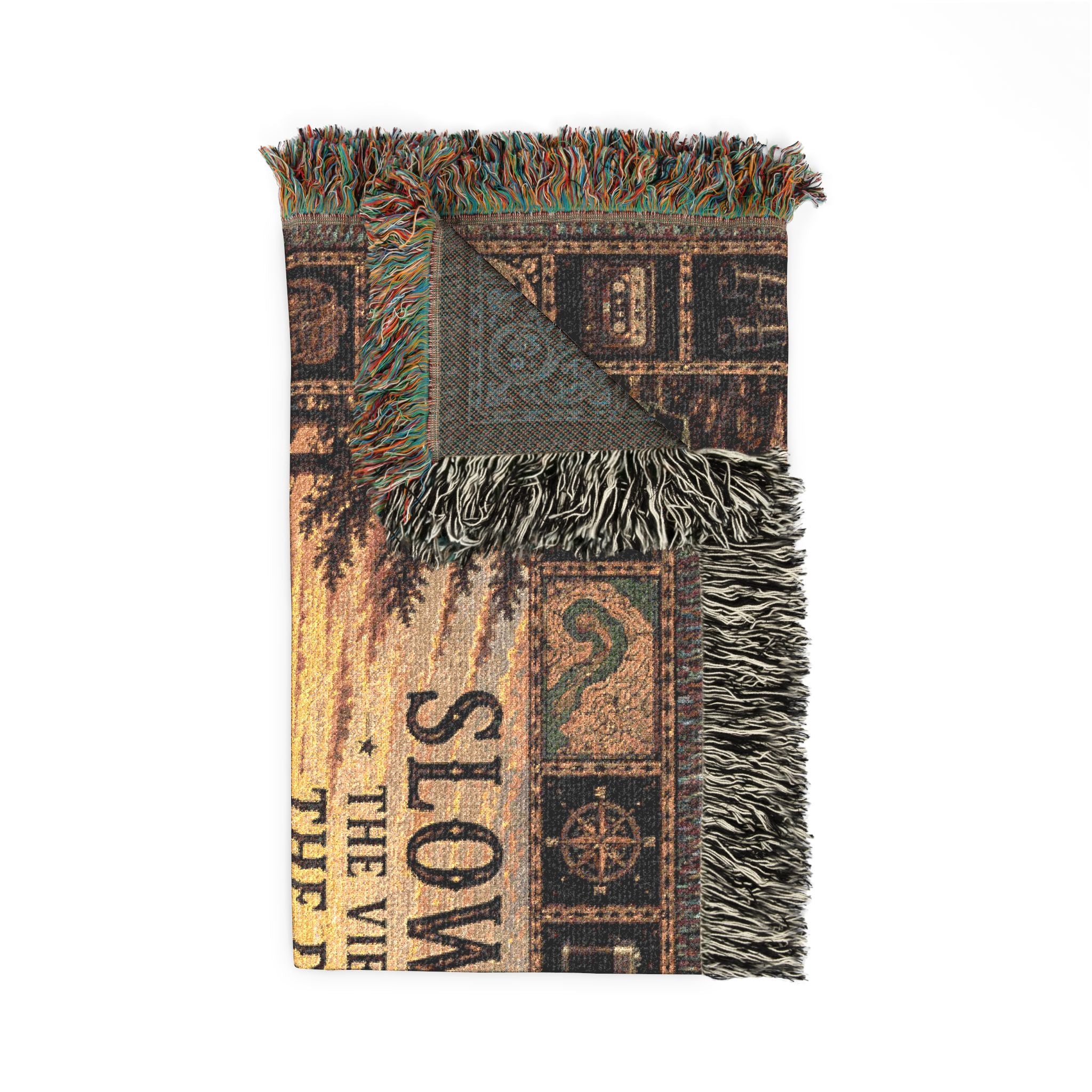 The Scenic Overlook™ | Premium Woven Blanket | Vintage National Park Tapestry | 52" × 37" | Vibe In Transit