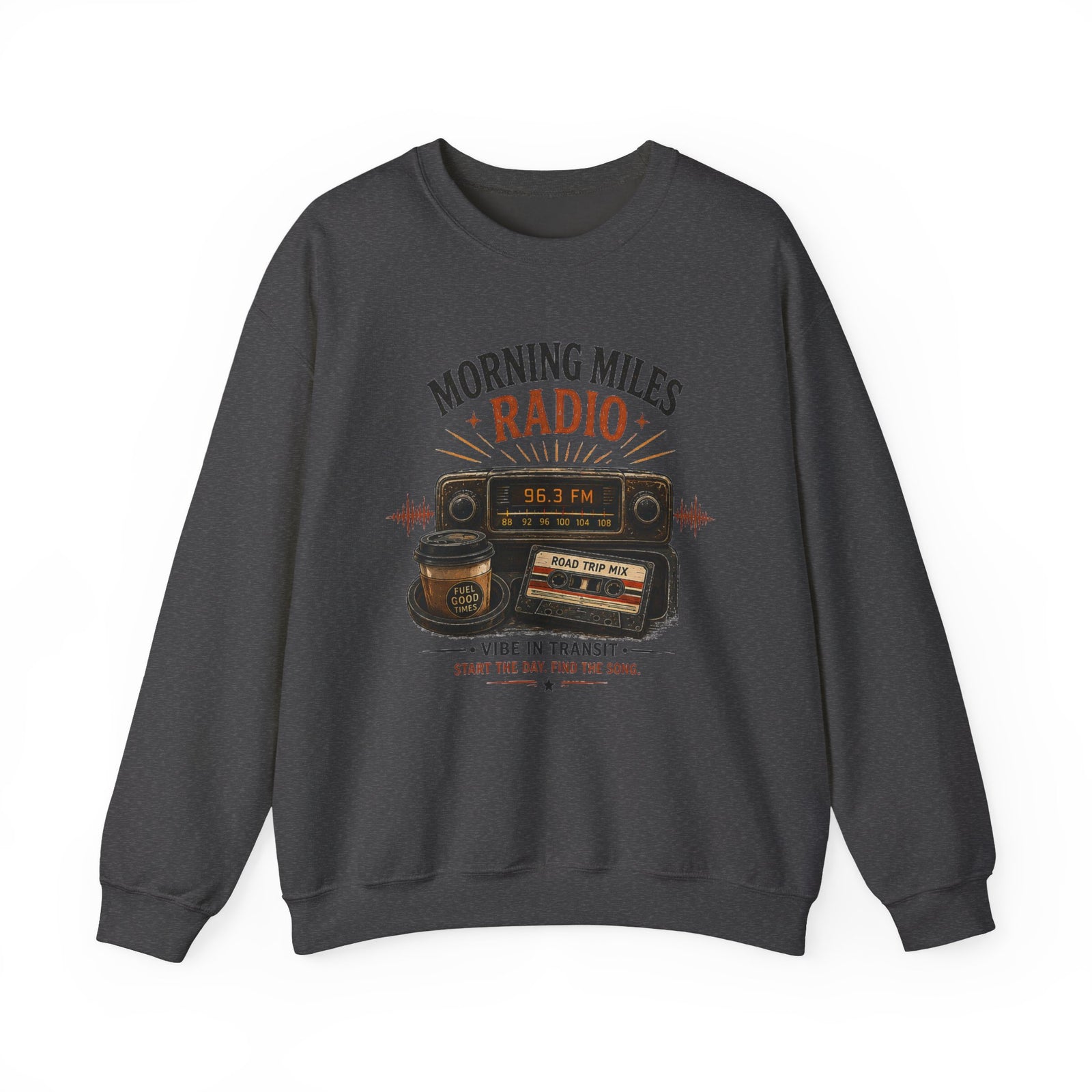 Vibe In Transit | Morning Miles Radio Sweatshirt | Commute Sessions