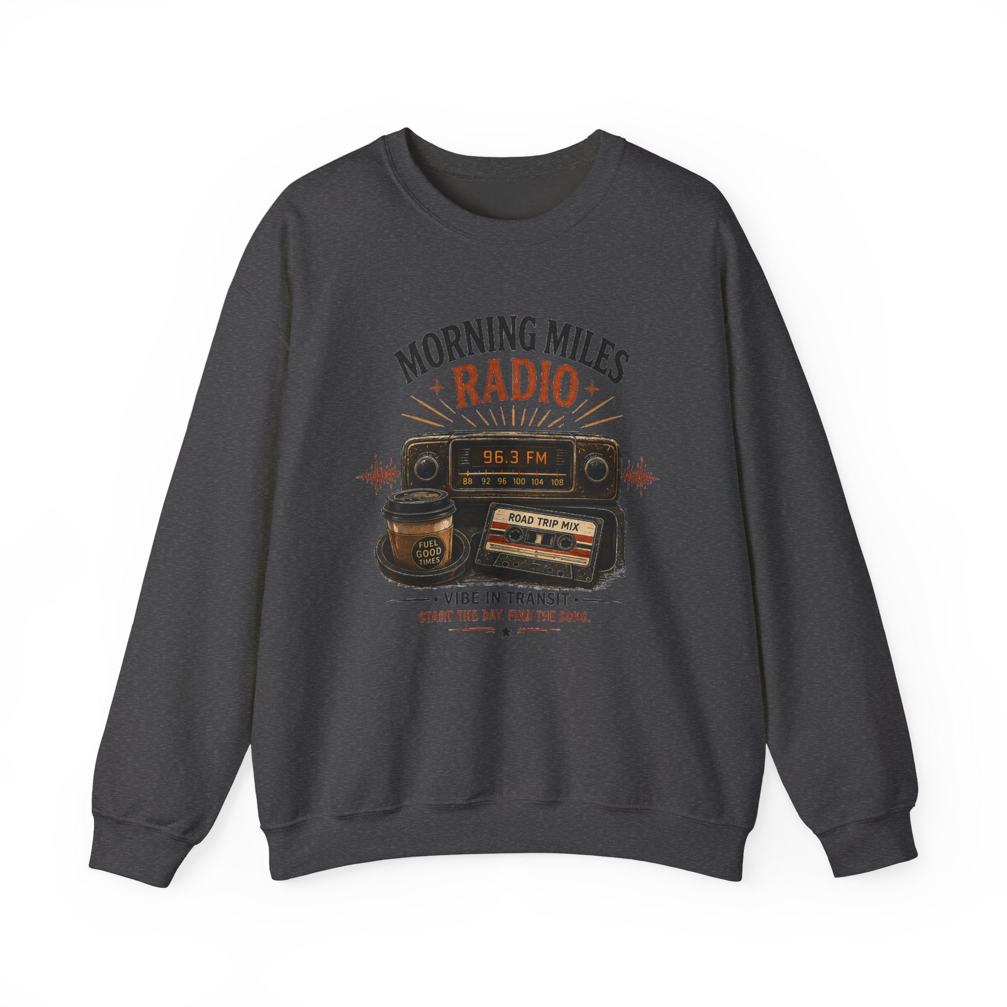 Vibe In Transit | Morning Miles Radio Sweatshirt | Commute Sessions