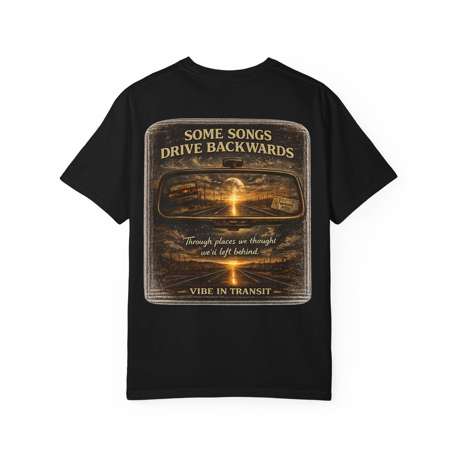 Rearview Replay – Vintage Nostalgia Highway Music T-Shirt