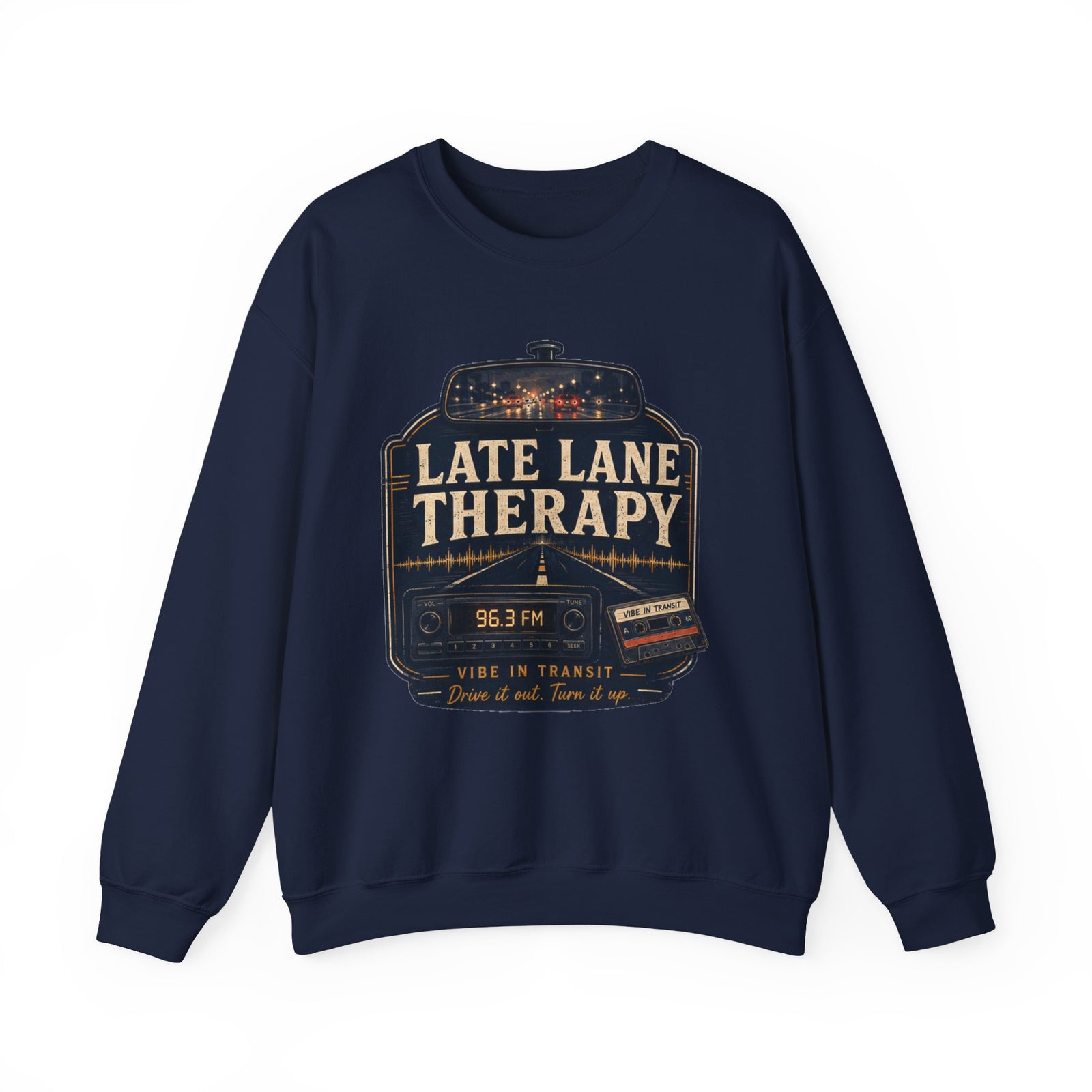 Vibe In Transit | Late Lane Therapy Sweatshirt | Commute Sessions