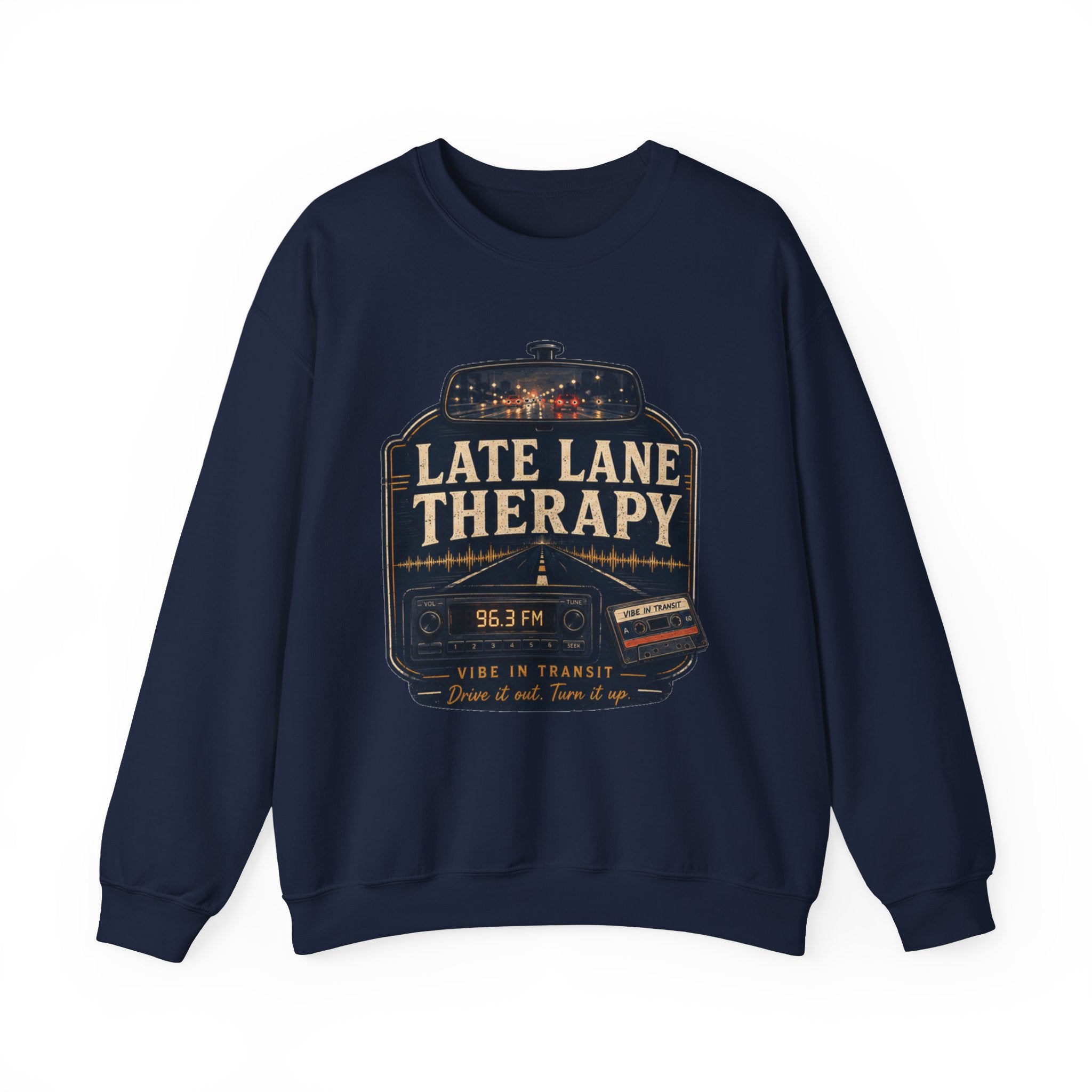 Vibe In Transit | Late Lane Therapy Sweatshirt | Commute Sessions