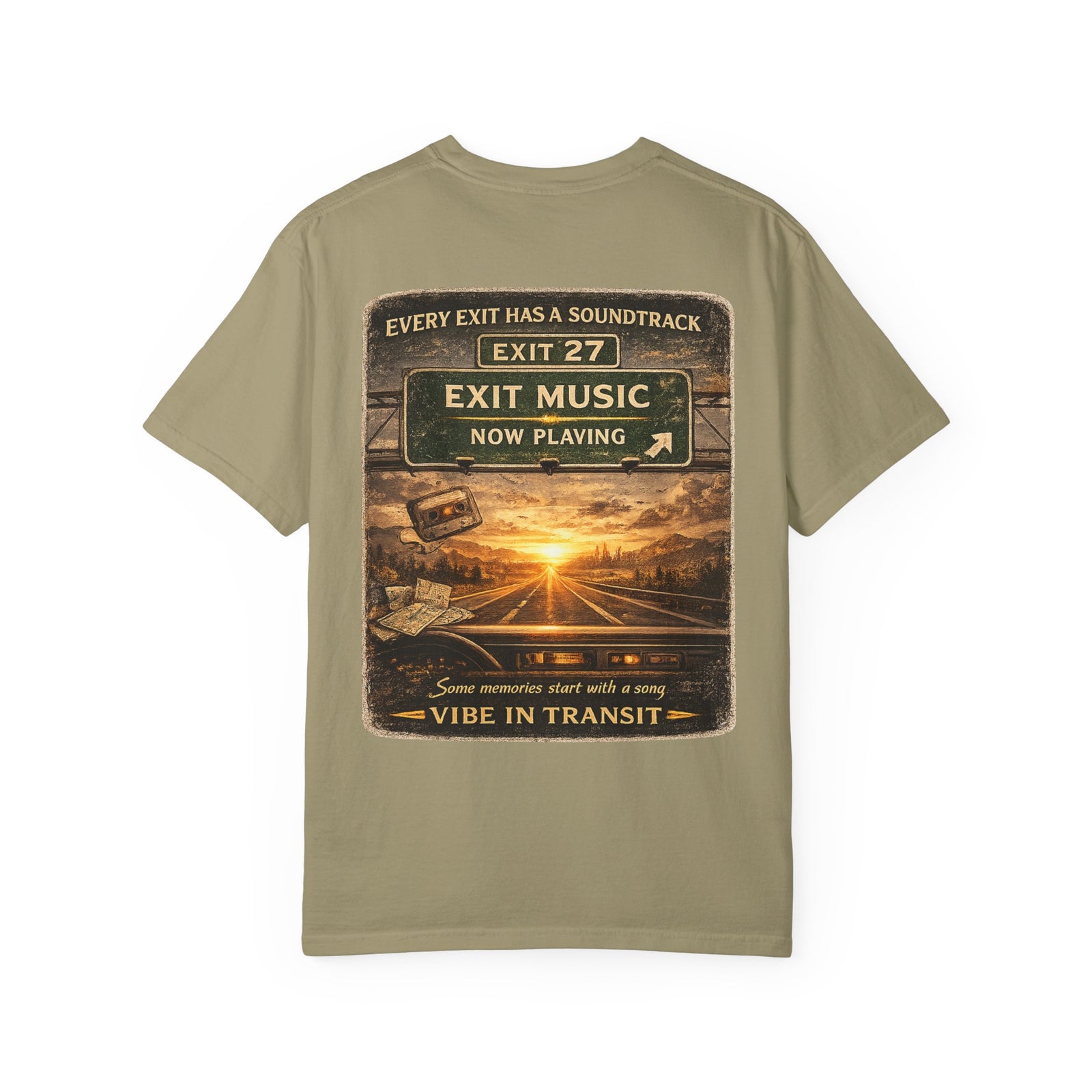 Exit Music – Vintage Highway Road Trip T-Shirt
