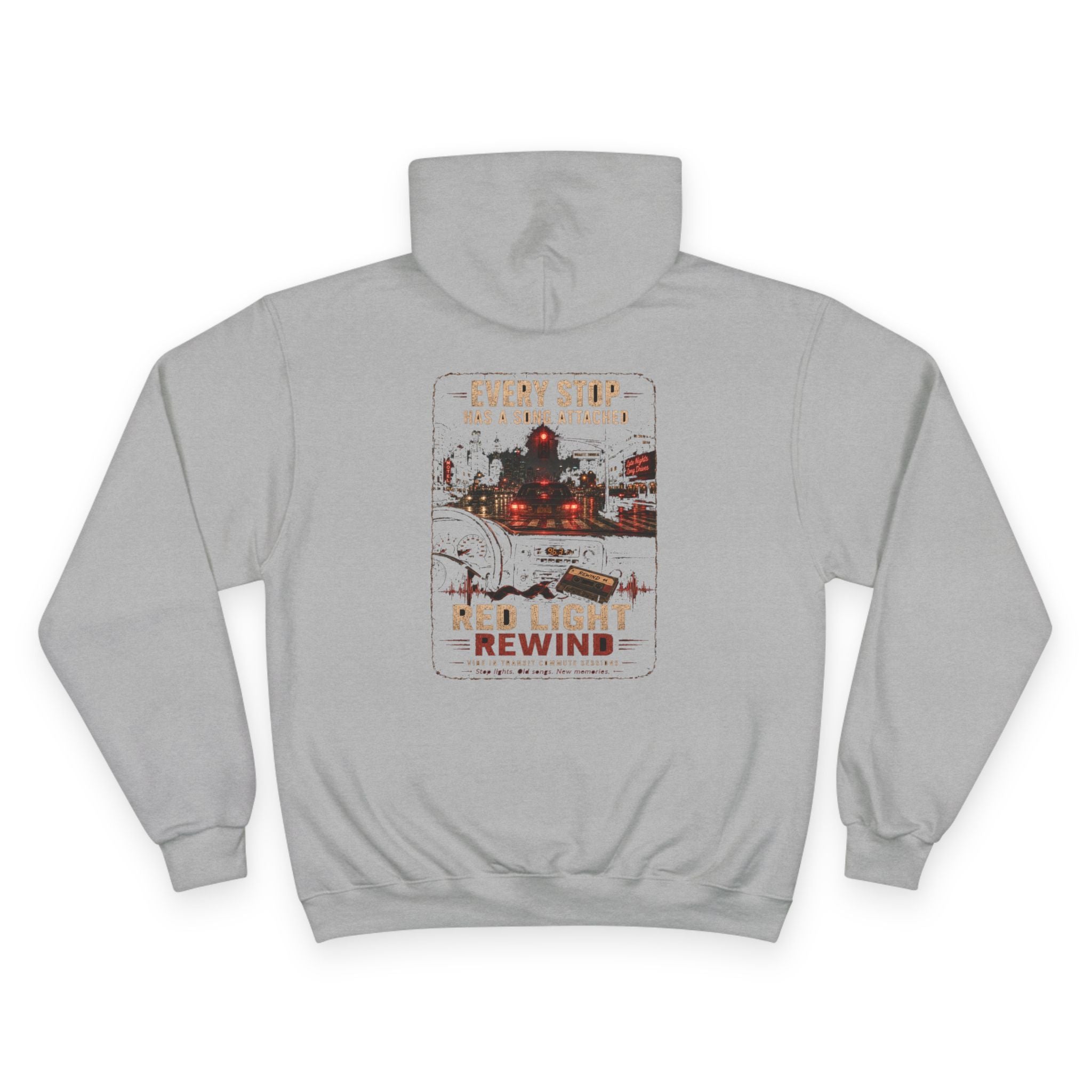 Vibe In Transit | Red Light Rewind Hoodie | Commute Sessions
